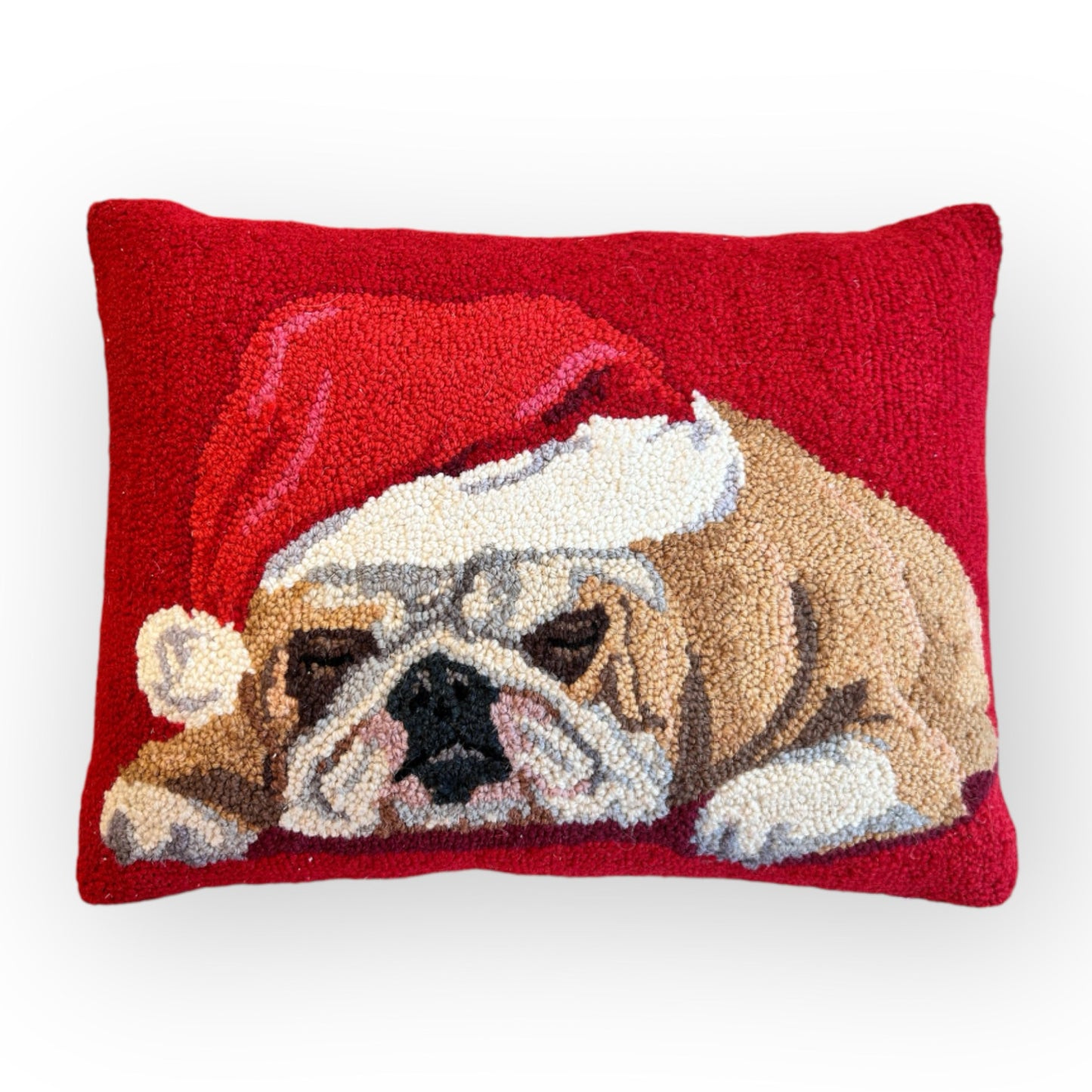 Christmas Dog Hooked Pillows