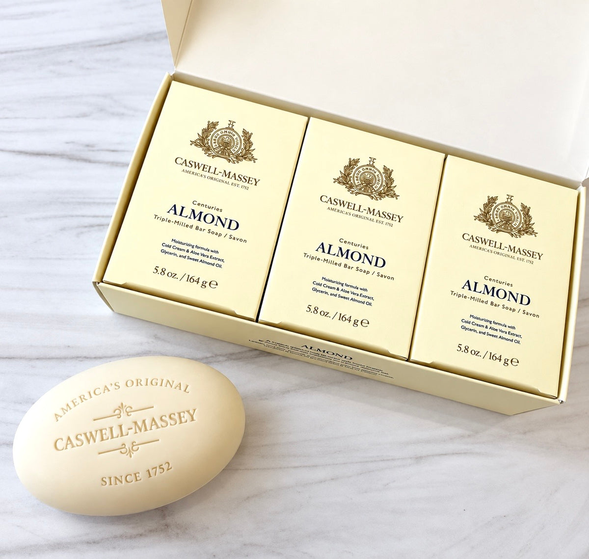 Caswell-Massey Almond Bar Soap Set