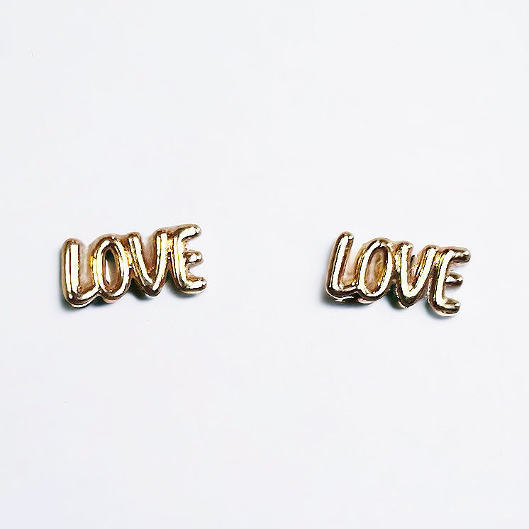 Mini Love Studs Gold Dipped