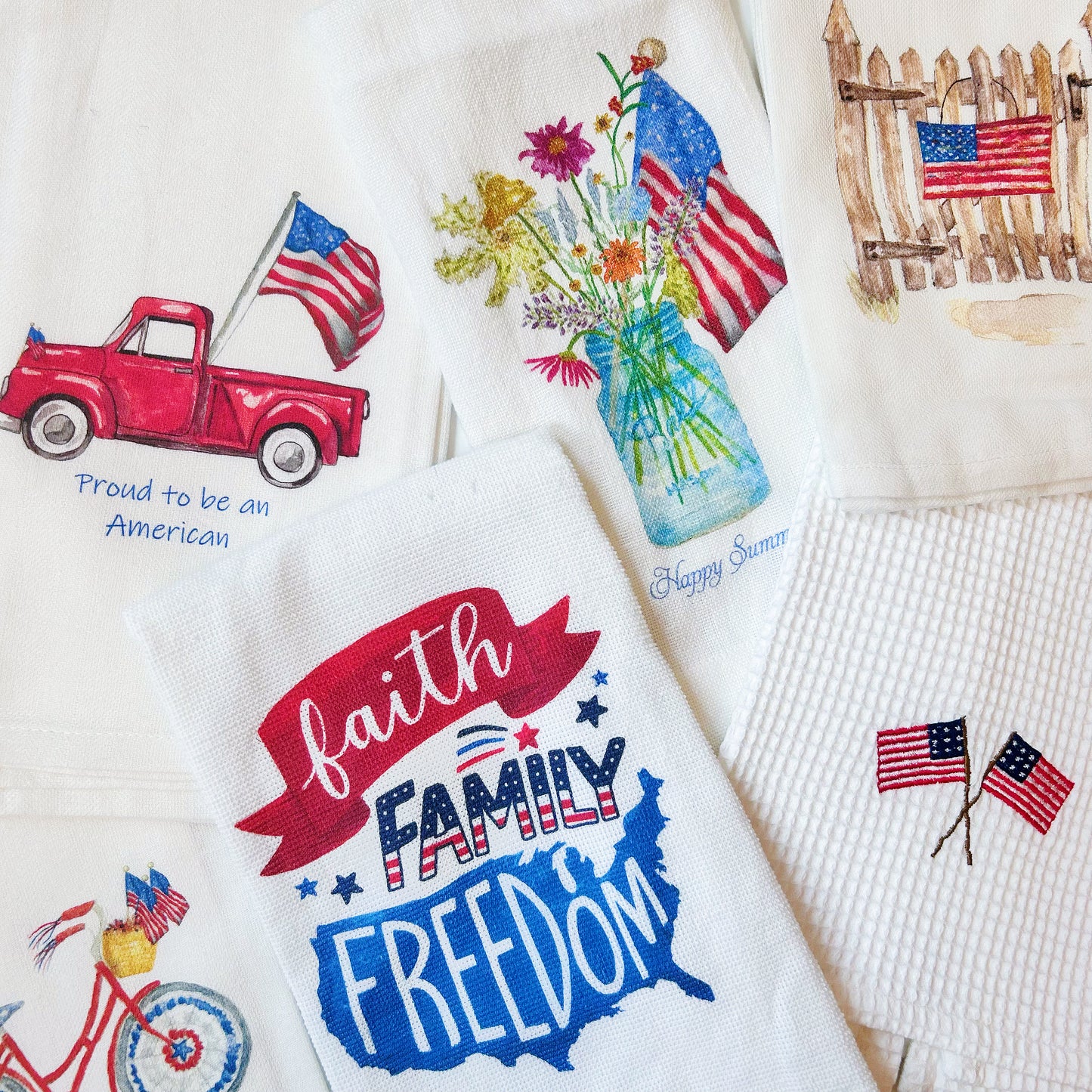 Patriotic Kitchen Towels