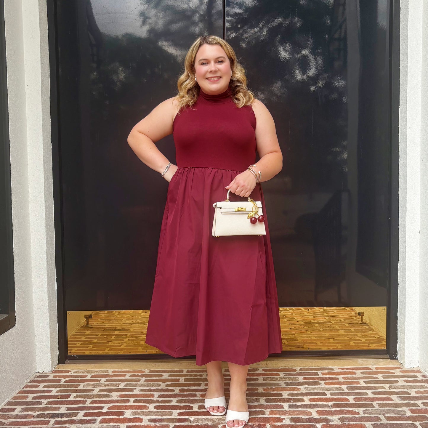 Solin Soft Structure Midi Dress~ Final Sale