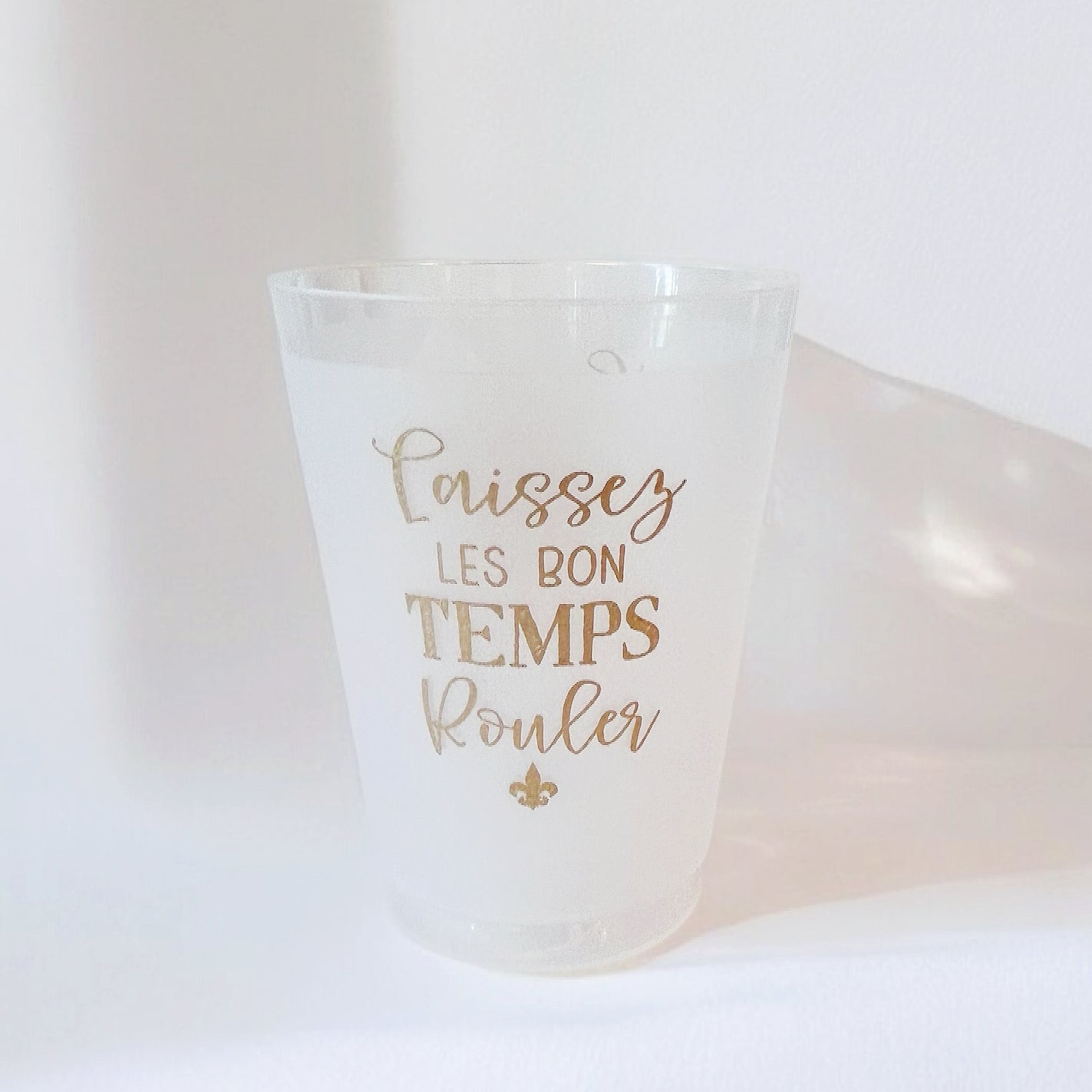 Laissez les Bon Temps Rouler (Let the good times roll) Mardi Gras Party Cup Set