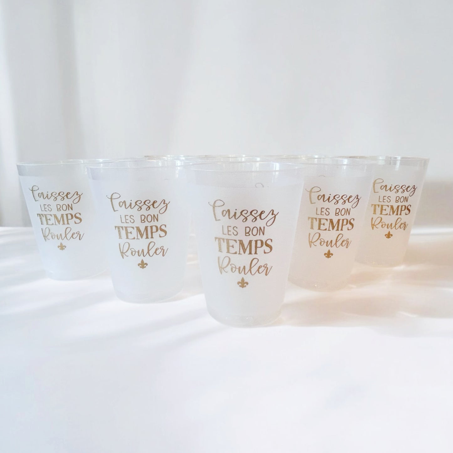 Laissez les Bon Temps Rouler (Let the good times roll) Mardi Gras Party Cup Set
