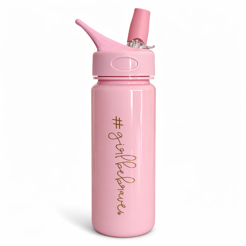Girl Be Brave Water Bottle