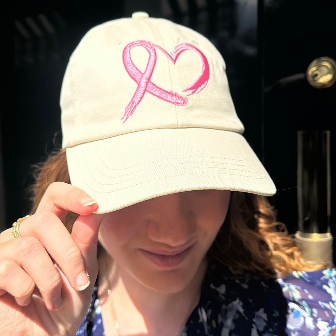 Pink Ribbon Girl Be Brave Hat