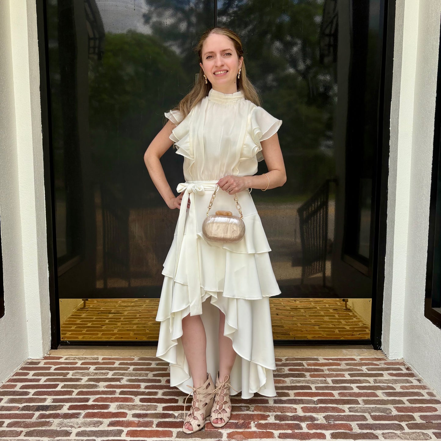 Rana Ruffle High-Low Dress ~ Final Sale