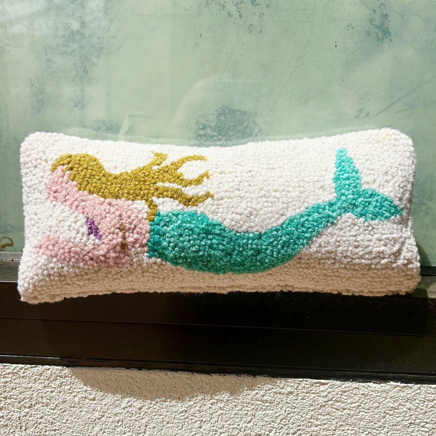 Small Mermaid Hooked Pillow