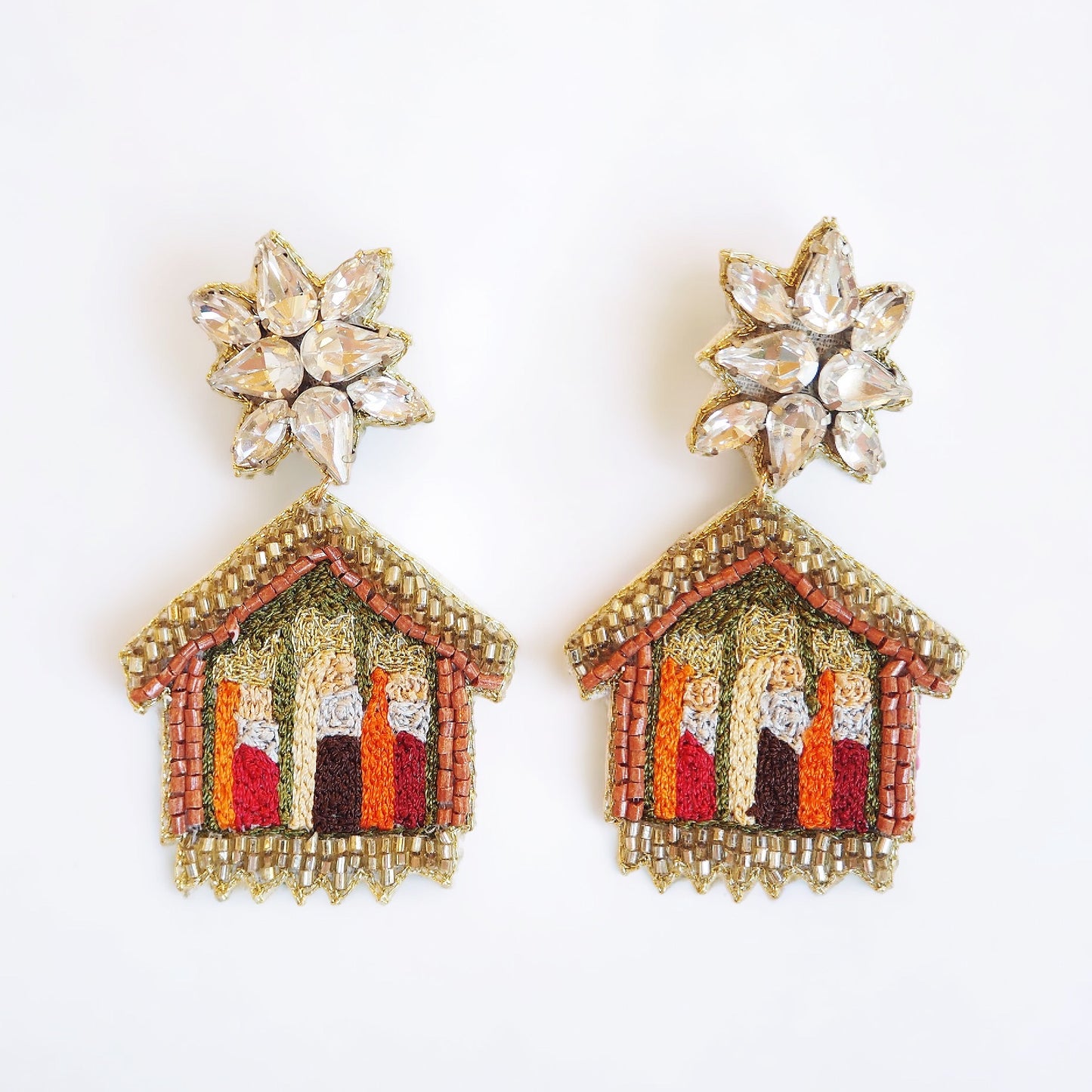 Beaded Wisemen Earrings