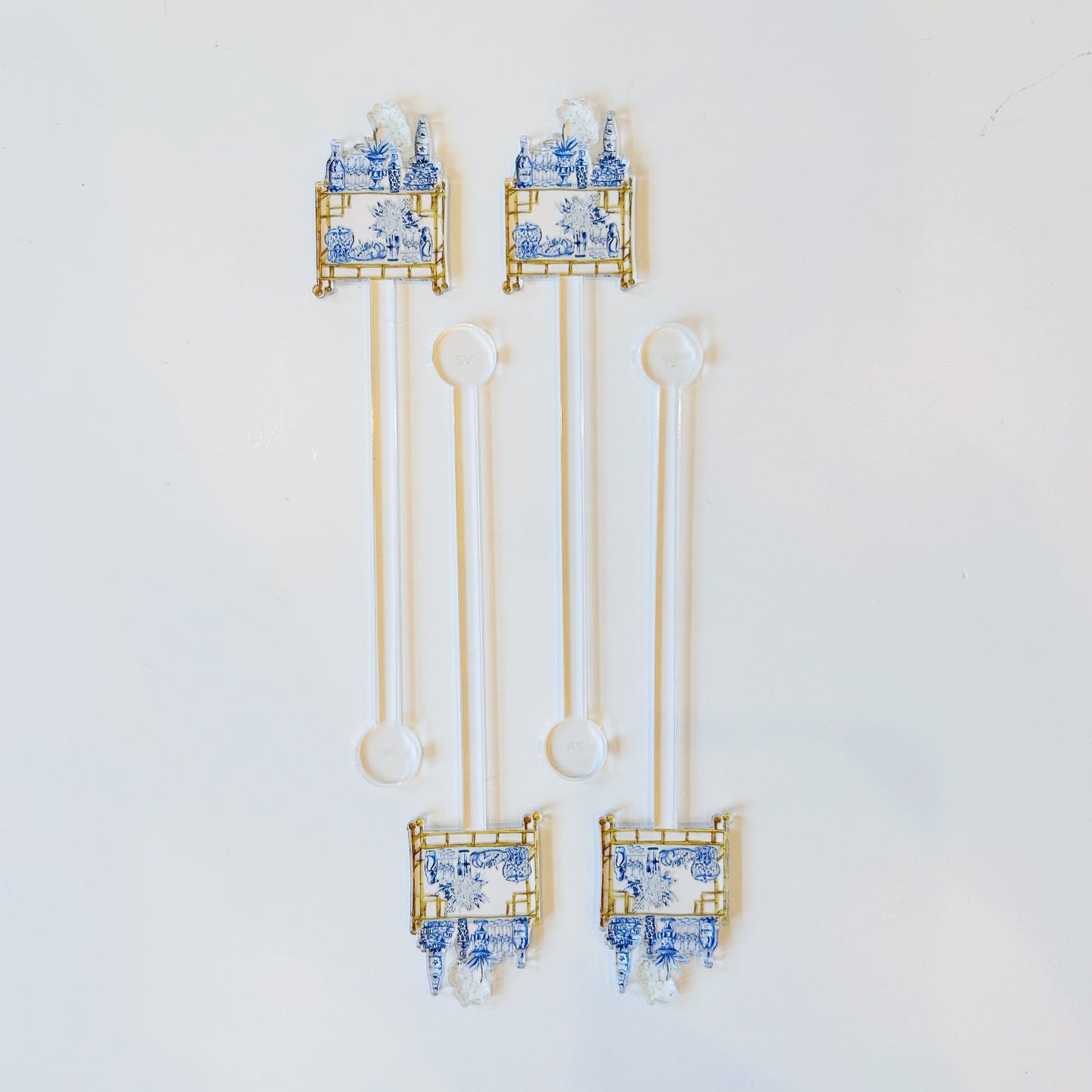 Chinoiserie Themed Drink Stirrers