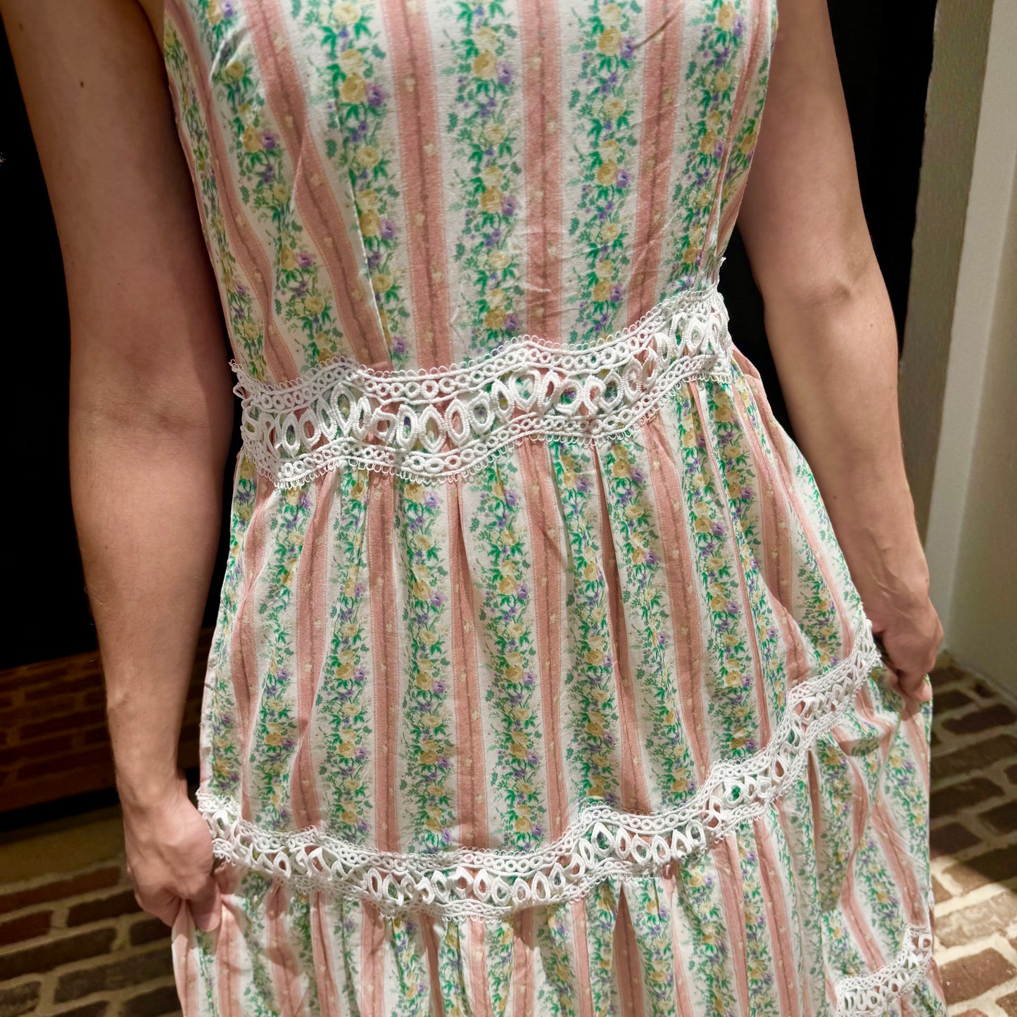 Grandmillennial Lace Maxi Dress~Final Sale