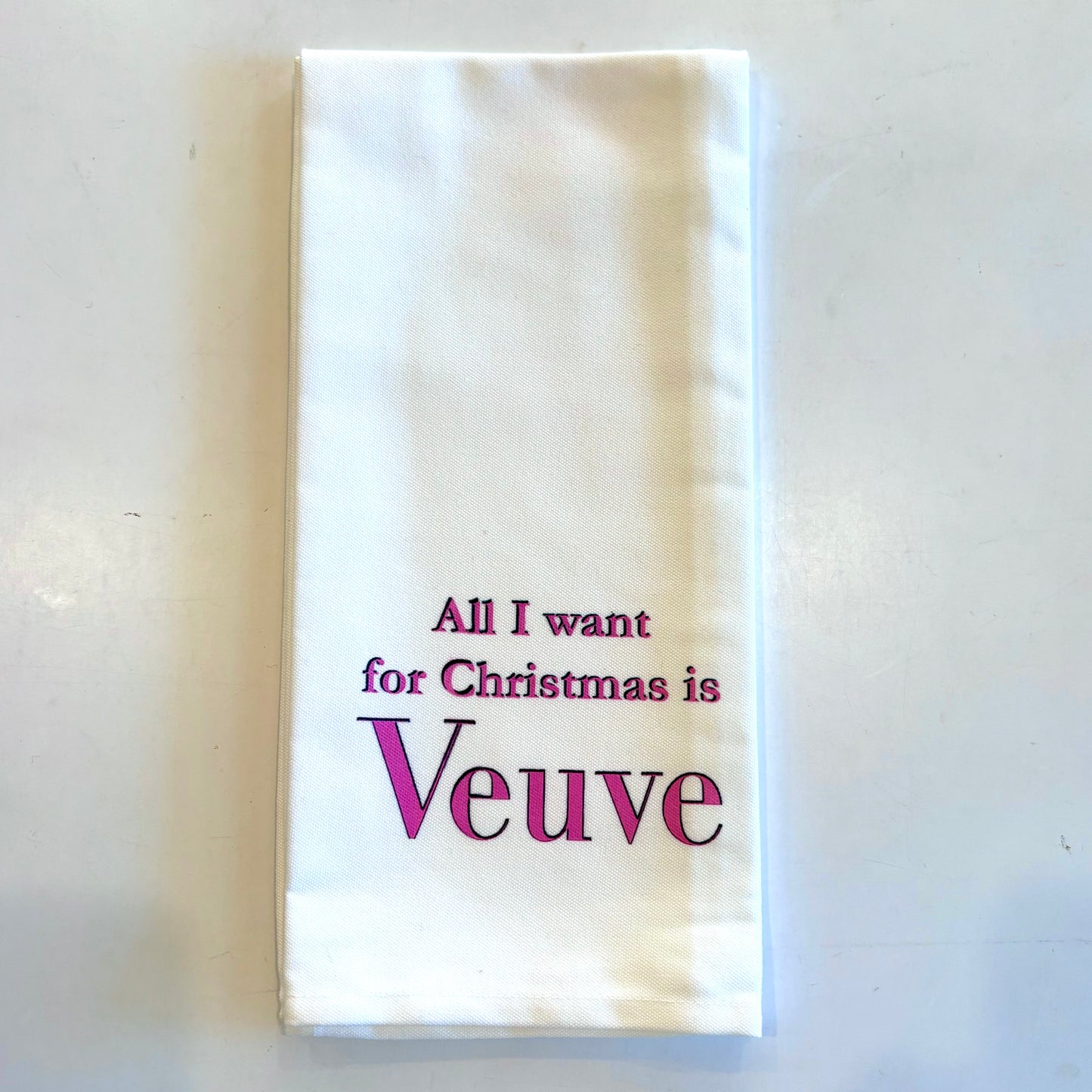 All I want for Christmas is Veuve Kitchen Towel