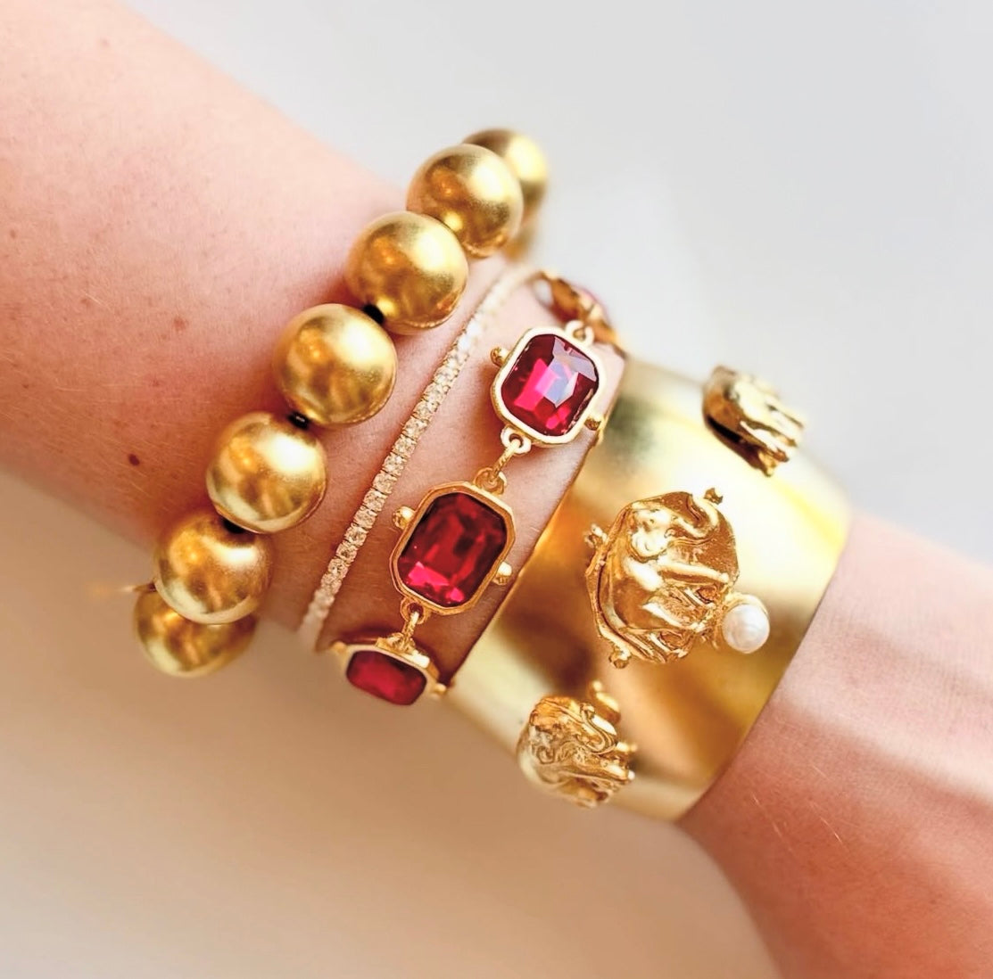 Susan Shaw Elephant Pearl Cuff