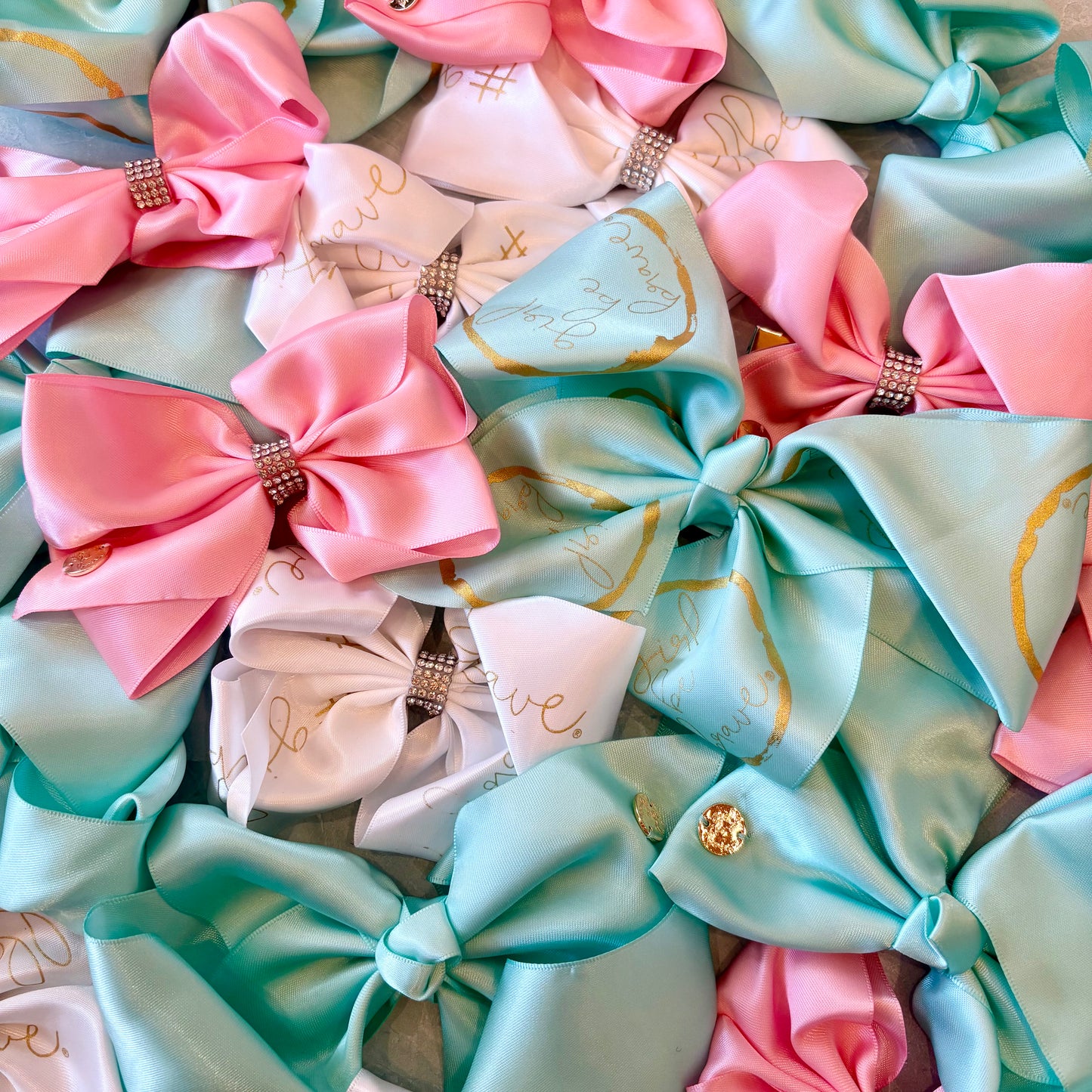 Girl Be Brave Large Logo Turqouise Bow