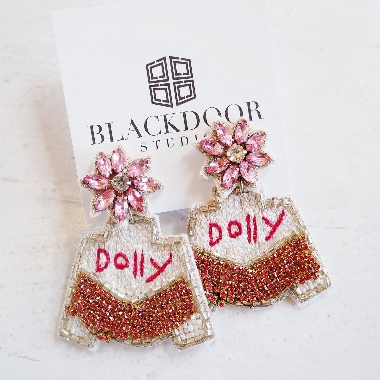 Dolly Bling Jacket Earrings