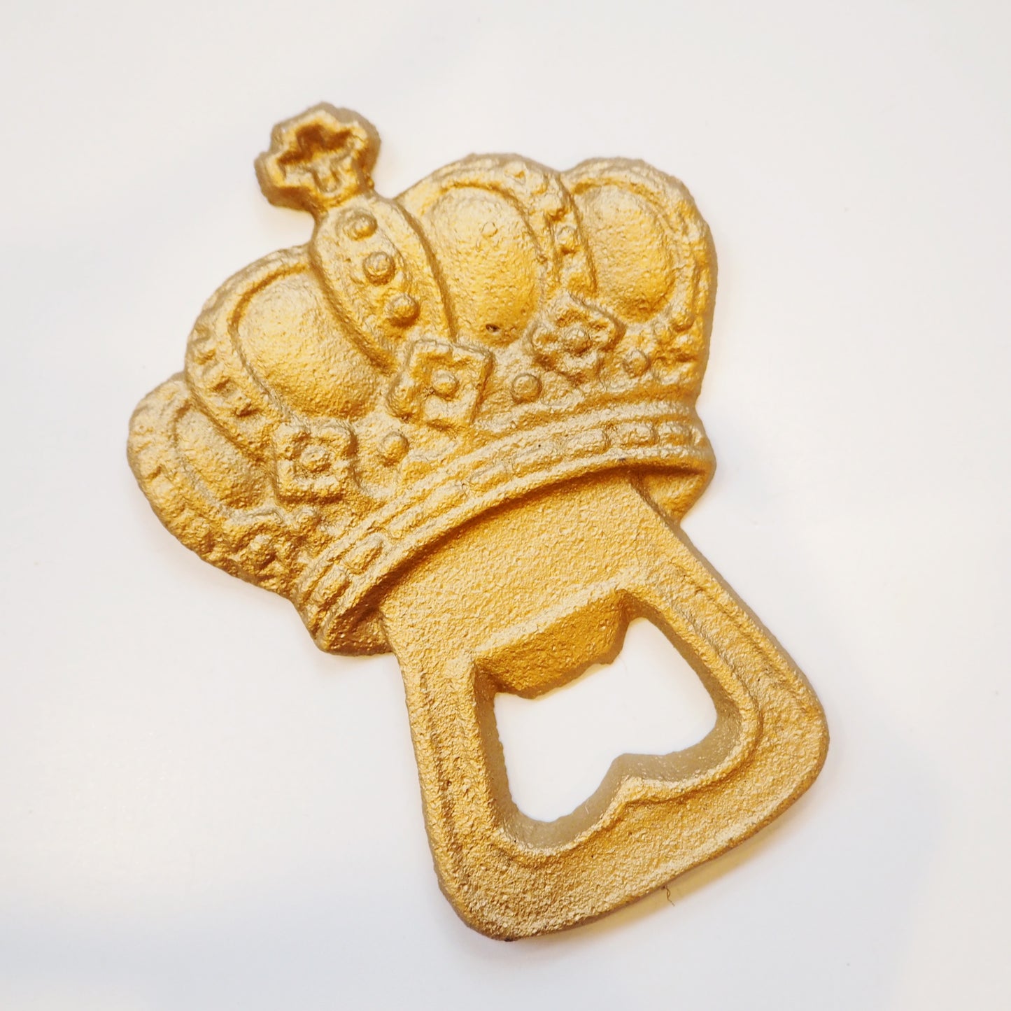 Gold Cast Iron Crown Bottle Opener