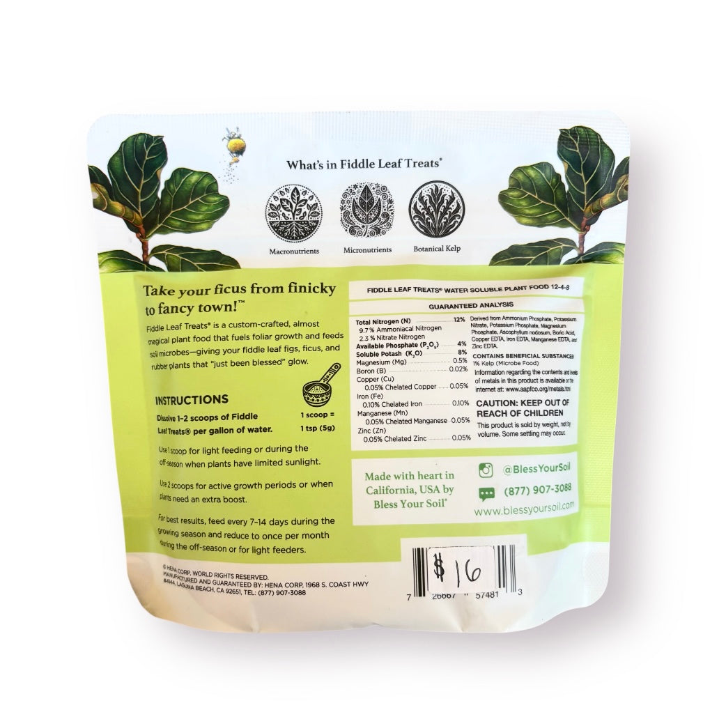 Bless Your Soil – Fiddle Leaf Treats