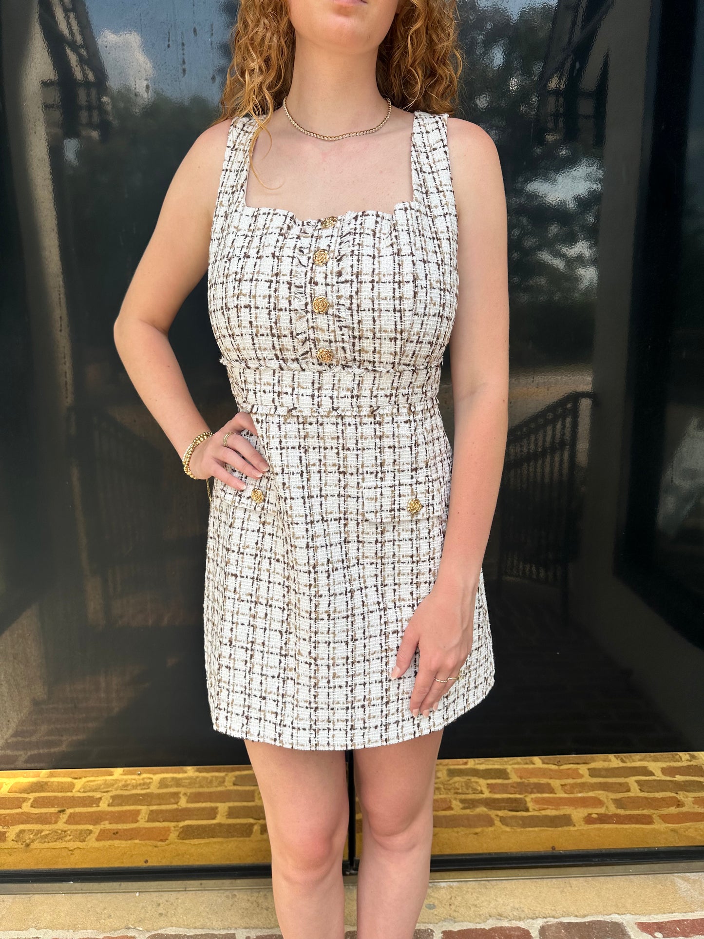 Autumn Tweed Mini Dress~ Final Sale