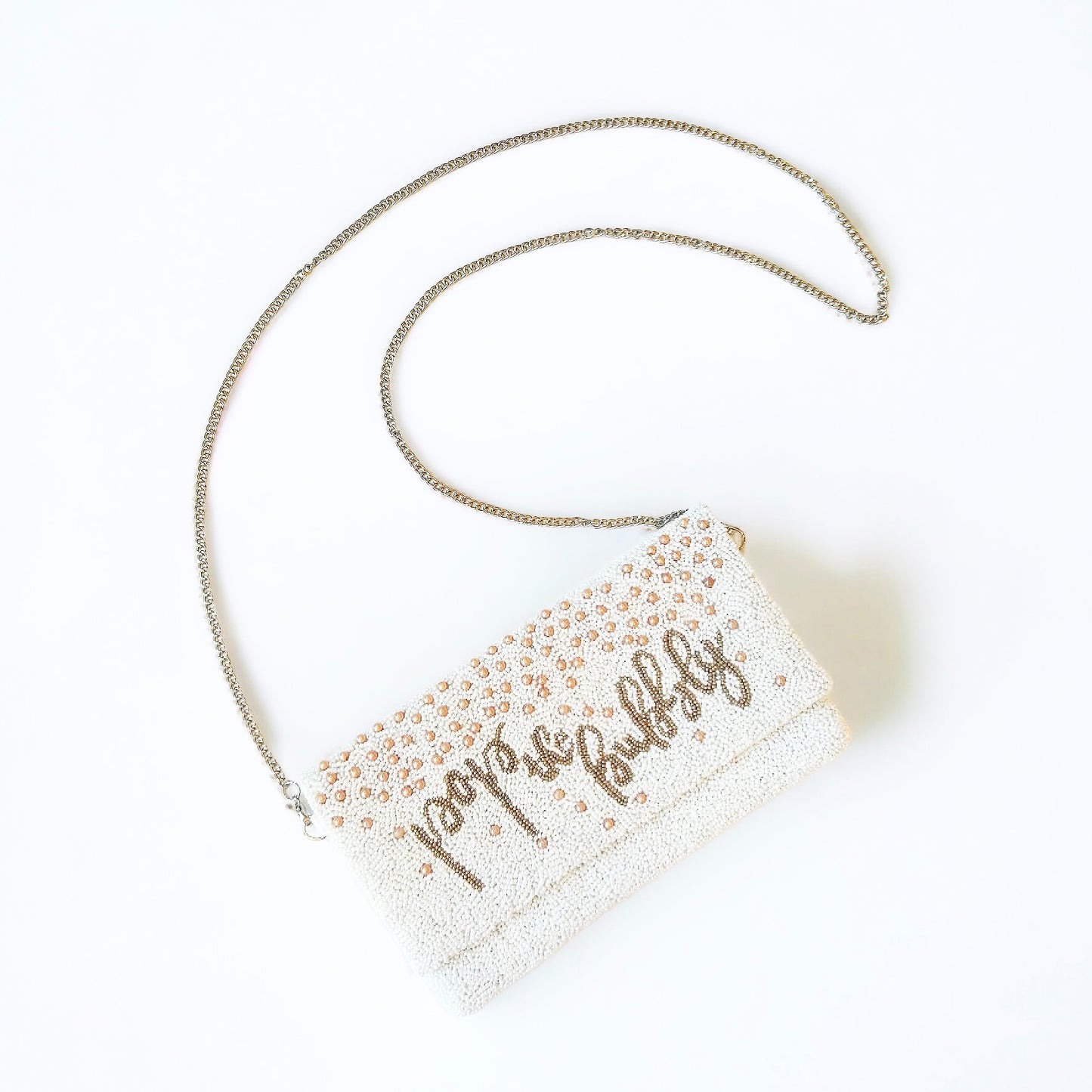 Pop the Bubbly Beaded Handbag