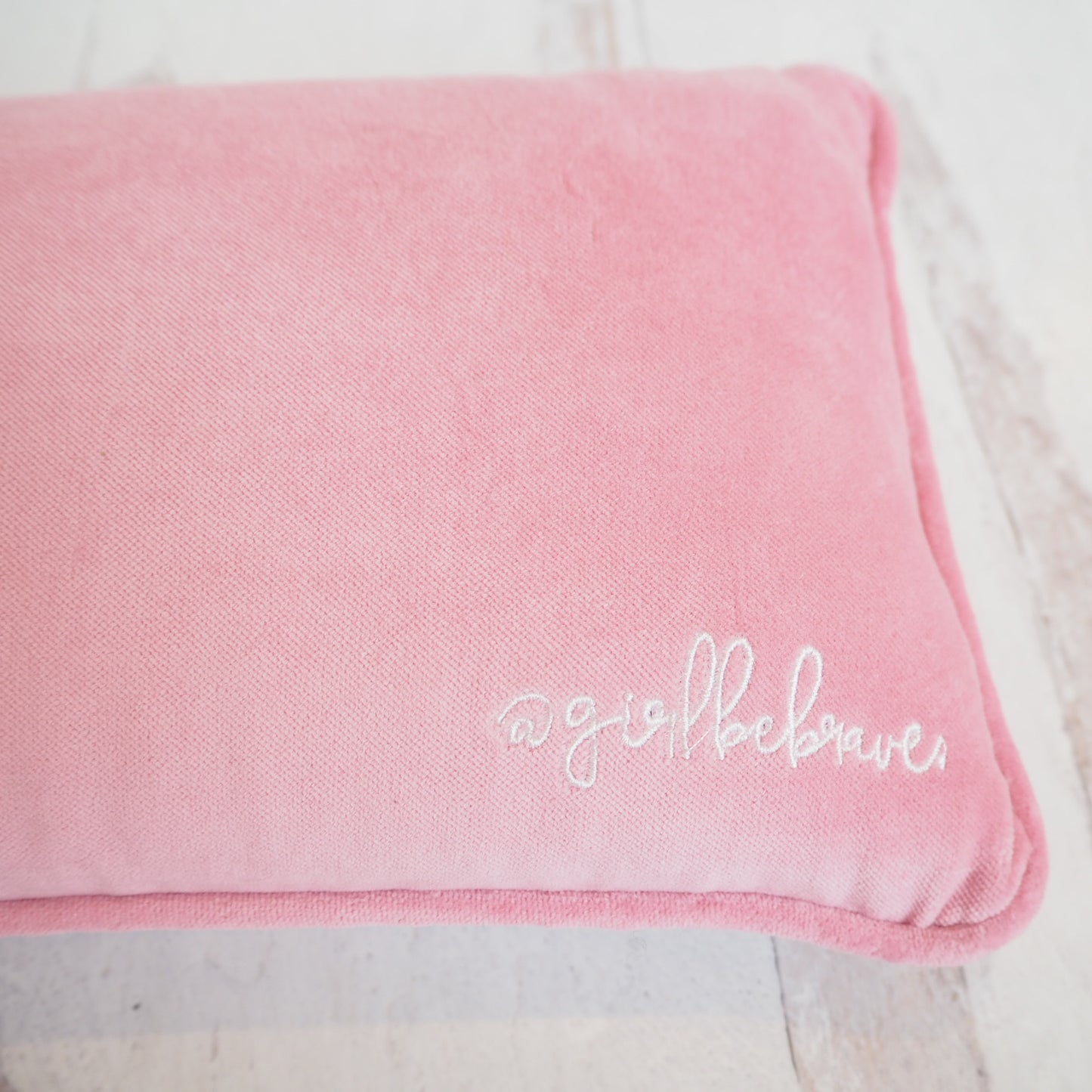 Girl Be Brave Needlepoint Boundaries are Badass Pillow