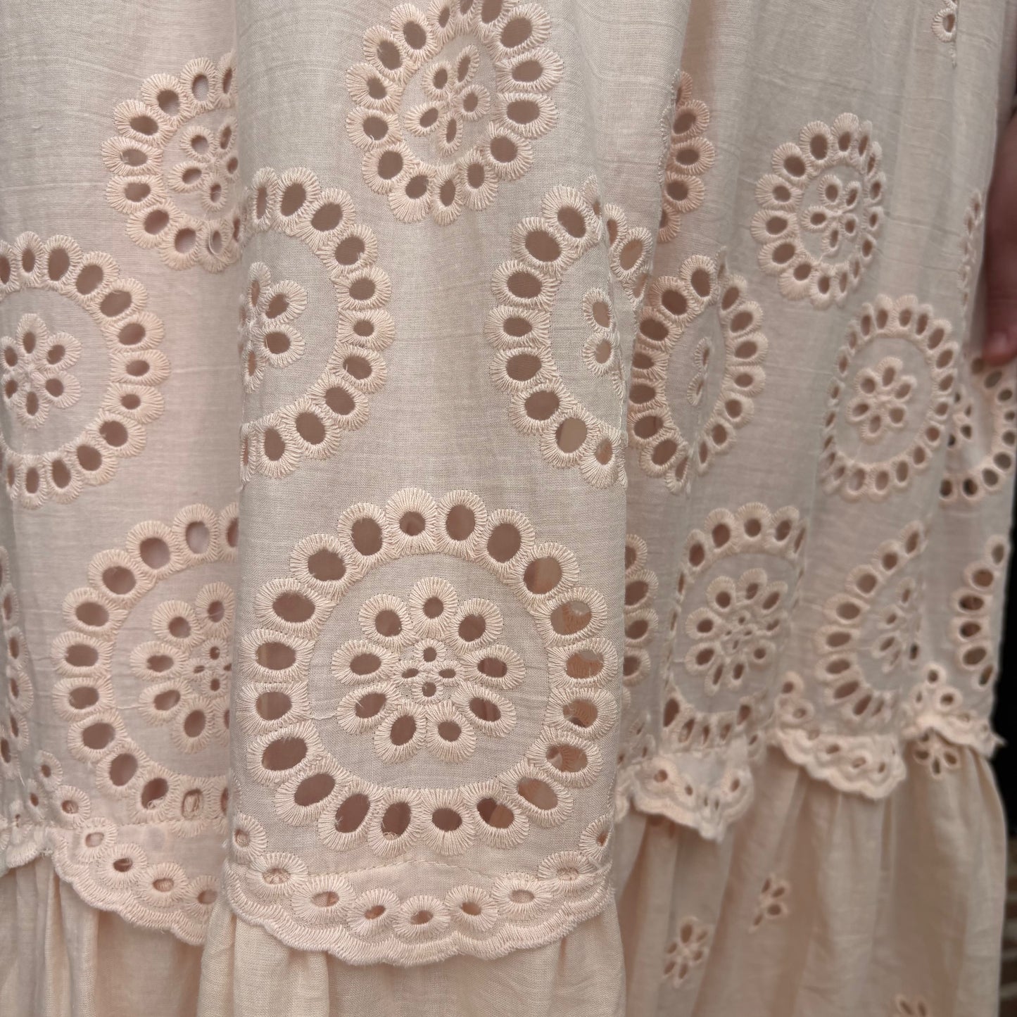Blushing Apricot Lace Maxi Dress~Final Sale