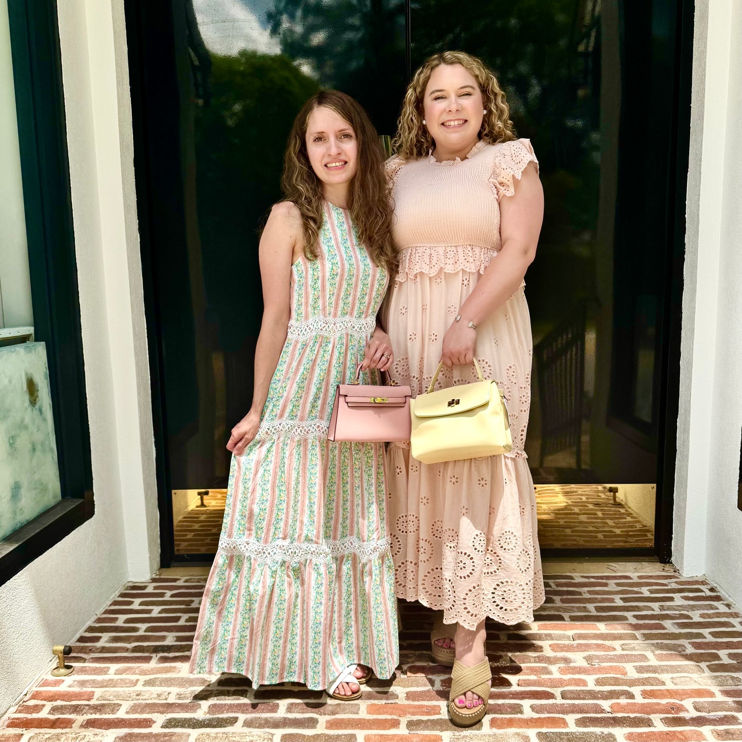 Blushing Apricot Lace Maxi Dress~Final Sale
