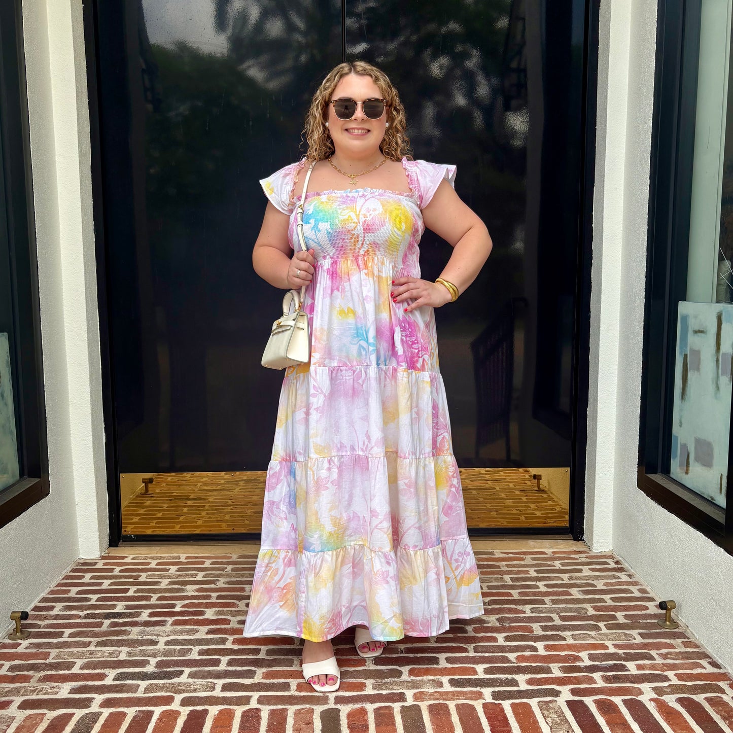 The Watercolor Waltz Smocked Maxi Dress~Final Sale
