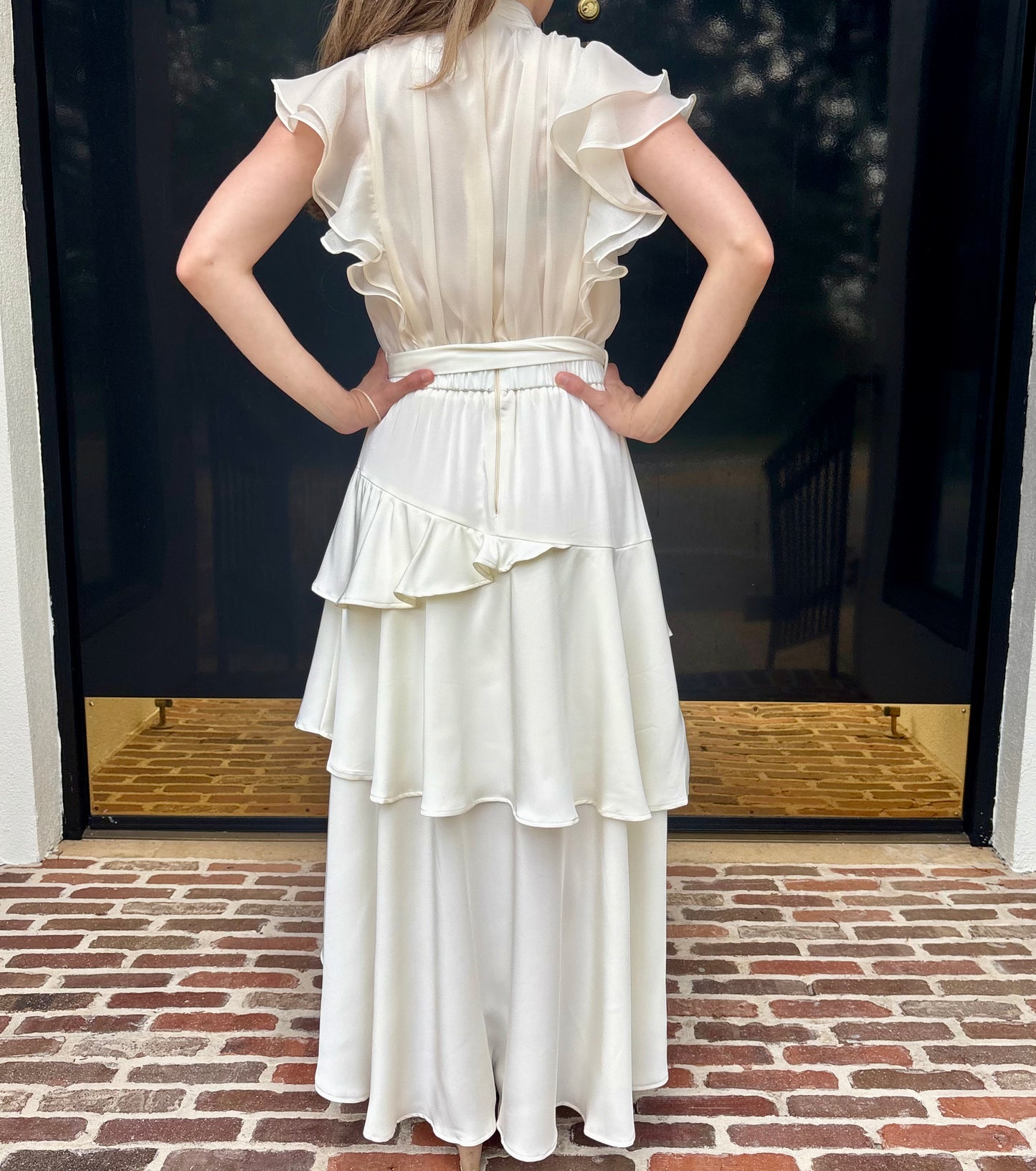 Rana Ruffle High-Low Dress ~ Final Sale