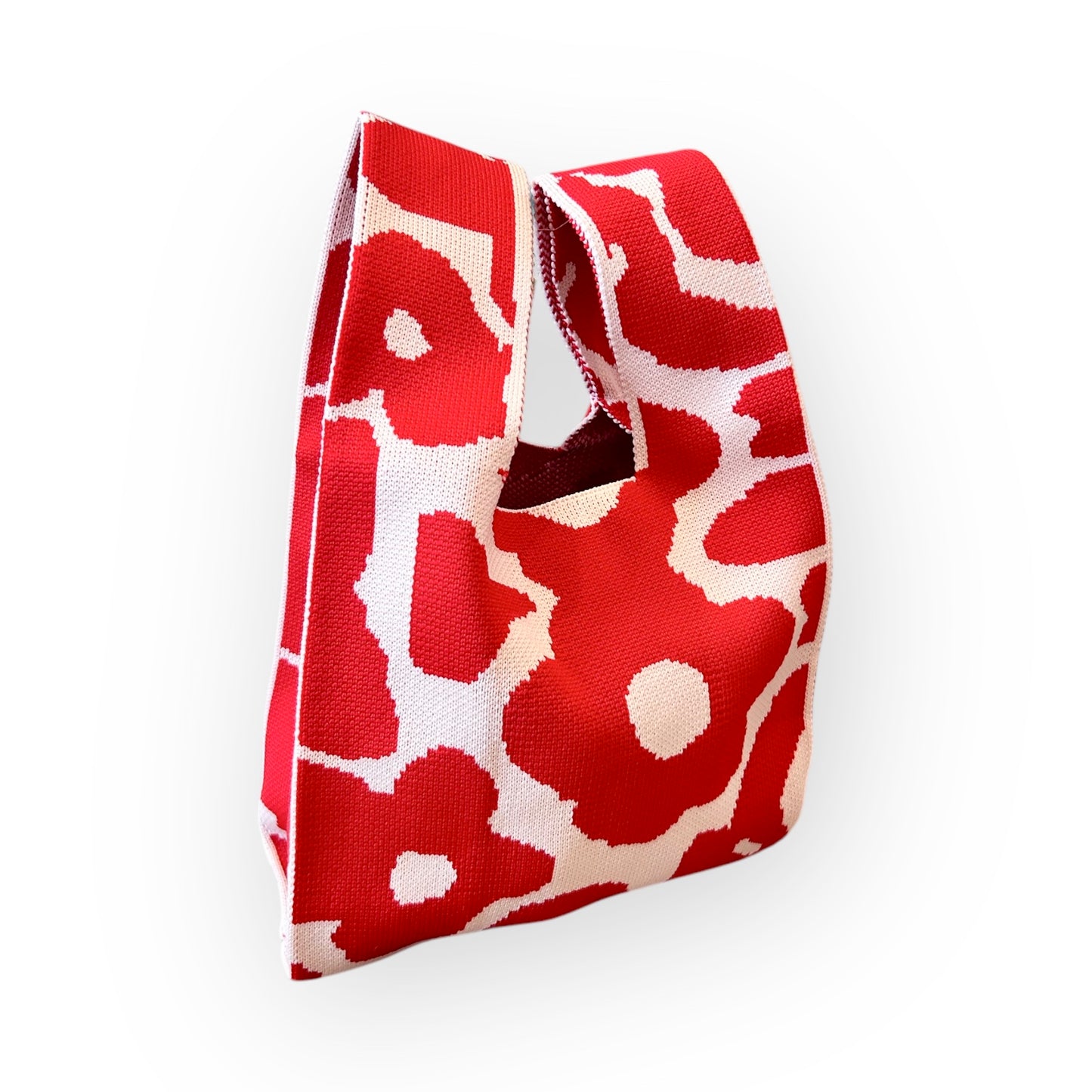 Groovy Flower Knit Tote Bag