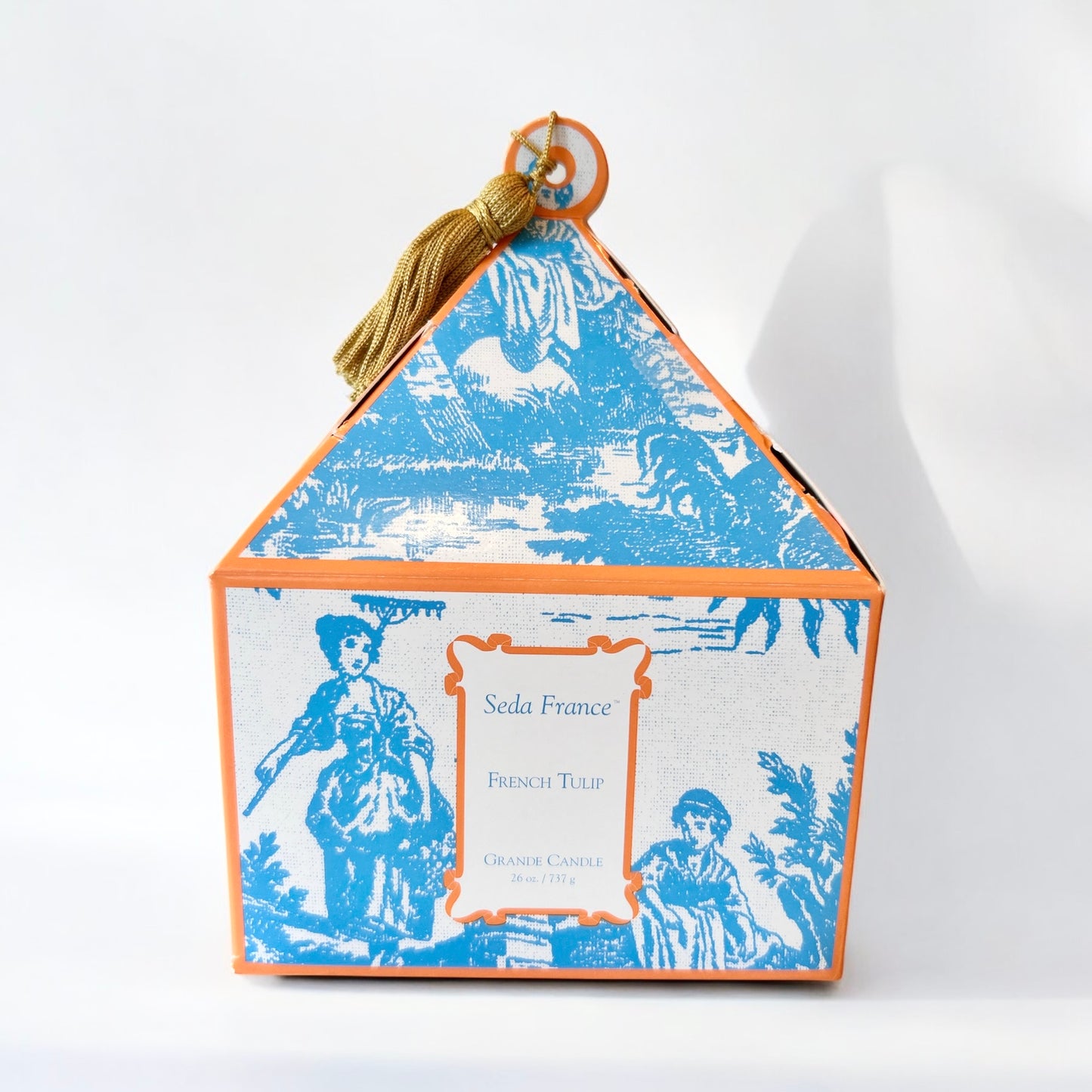 Seda France Classic Toile Pagoda Box Candle