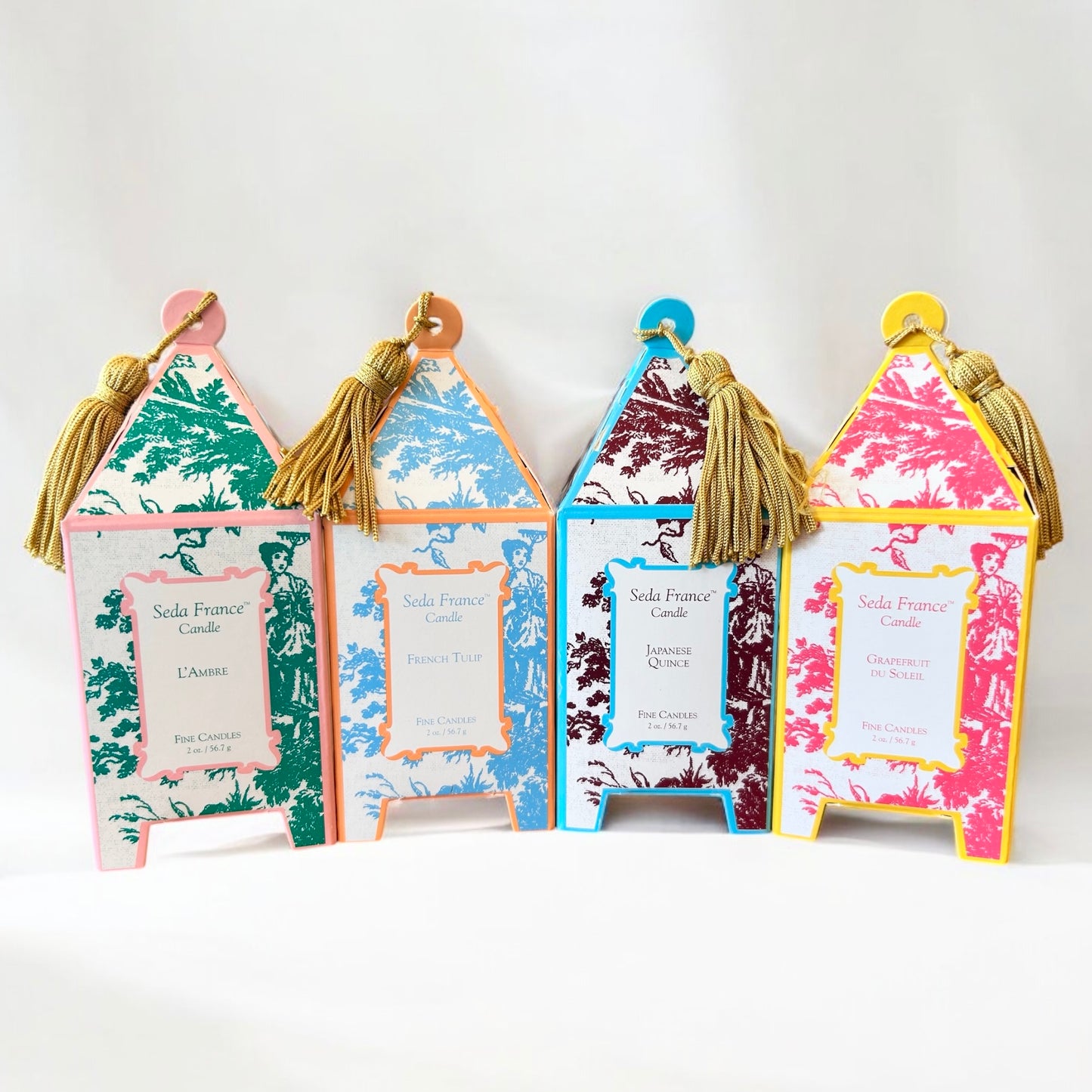 Seda France Classic Toile Pagoda Box Candle Mini