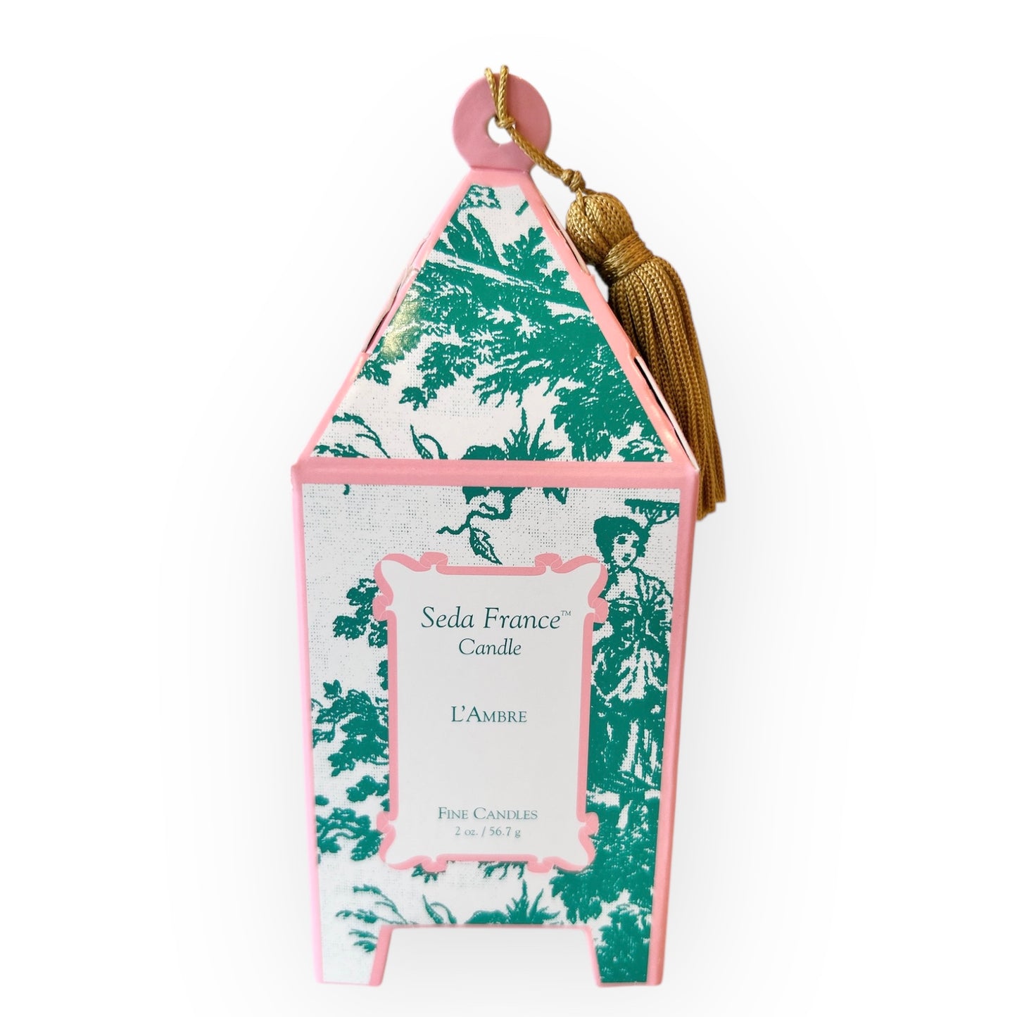 Seda France Classic Toile Pagoda Box Candle Mini