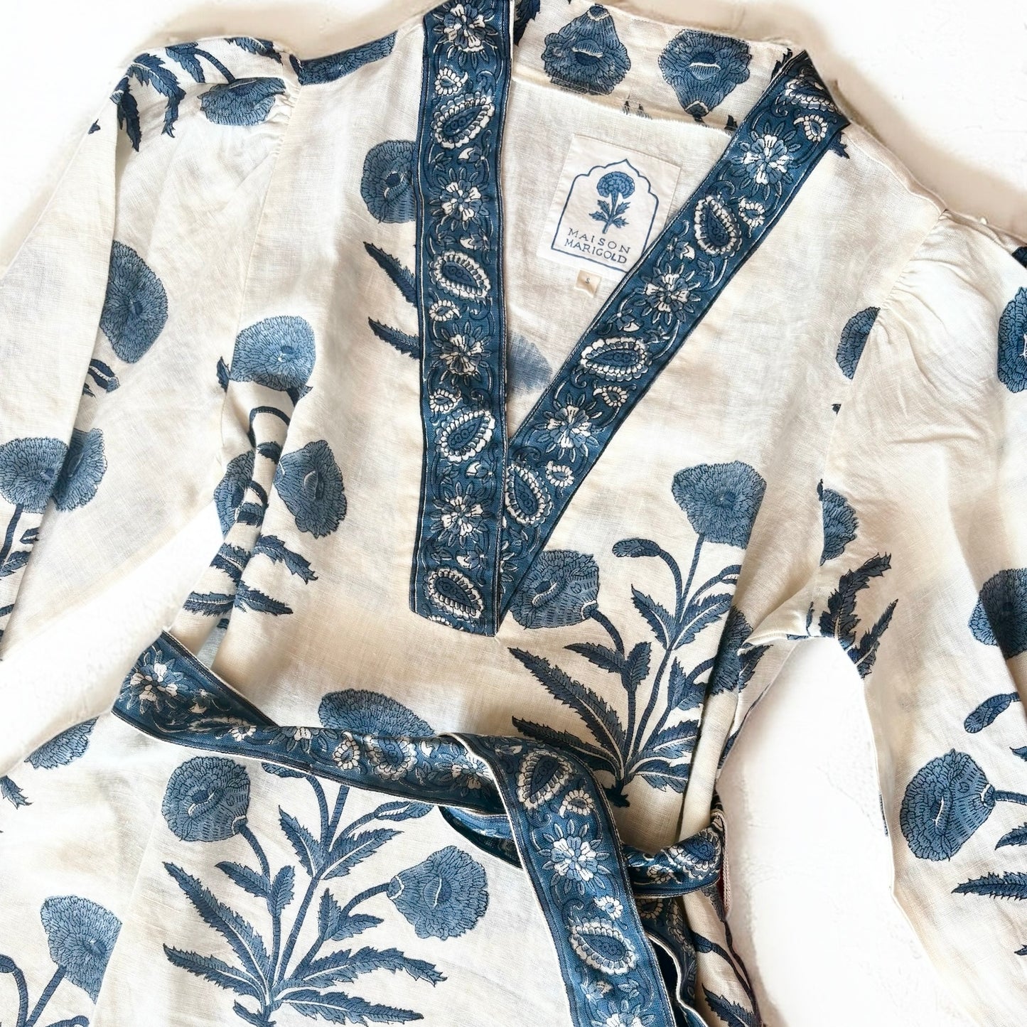 Capri Blue Indigo Maxi Dress~Final Sale