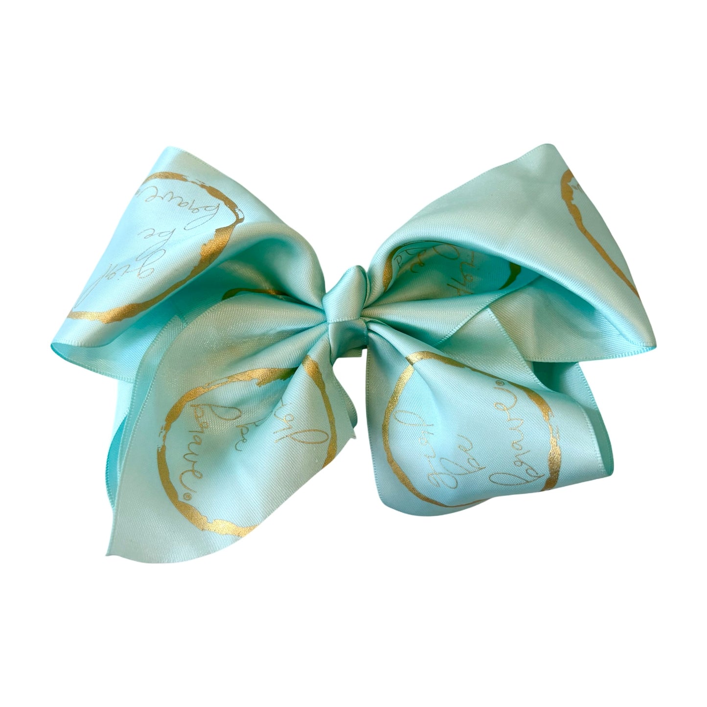 Girl Be Brave Large Logo Turqouise Bow