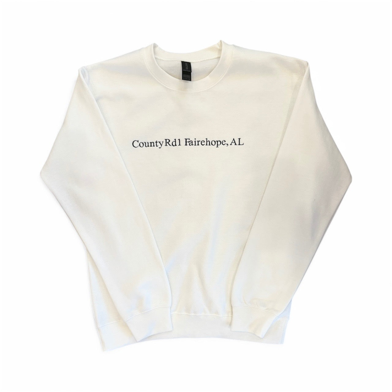County Rd 1 Fairhope, AL Embordered Sweatshirt