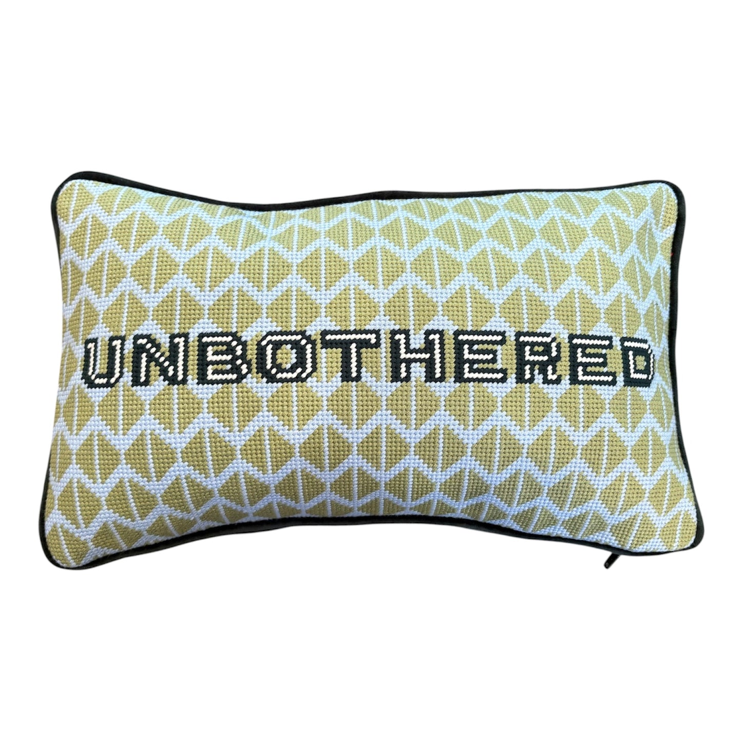 Unbothered Needle Point Pillow