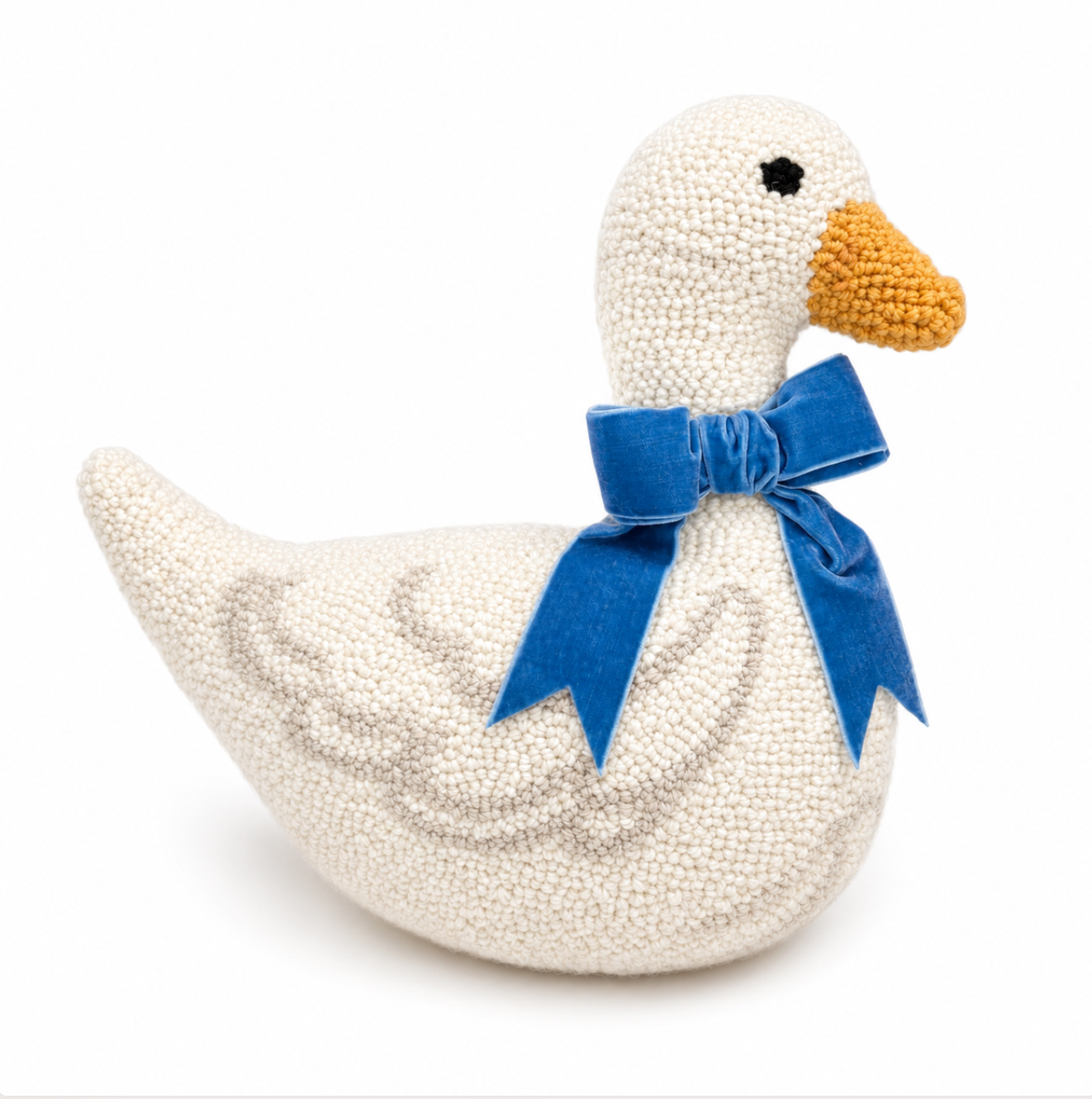 Goose Hooked Pillow