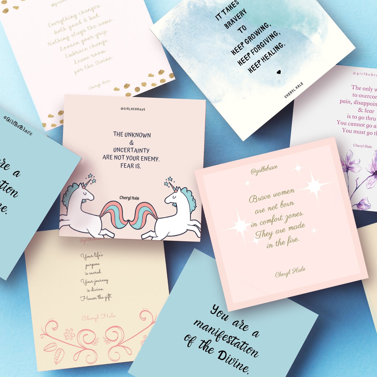 Girl Be Brave Quote Card with Envelope #5