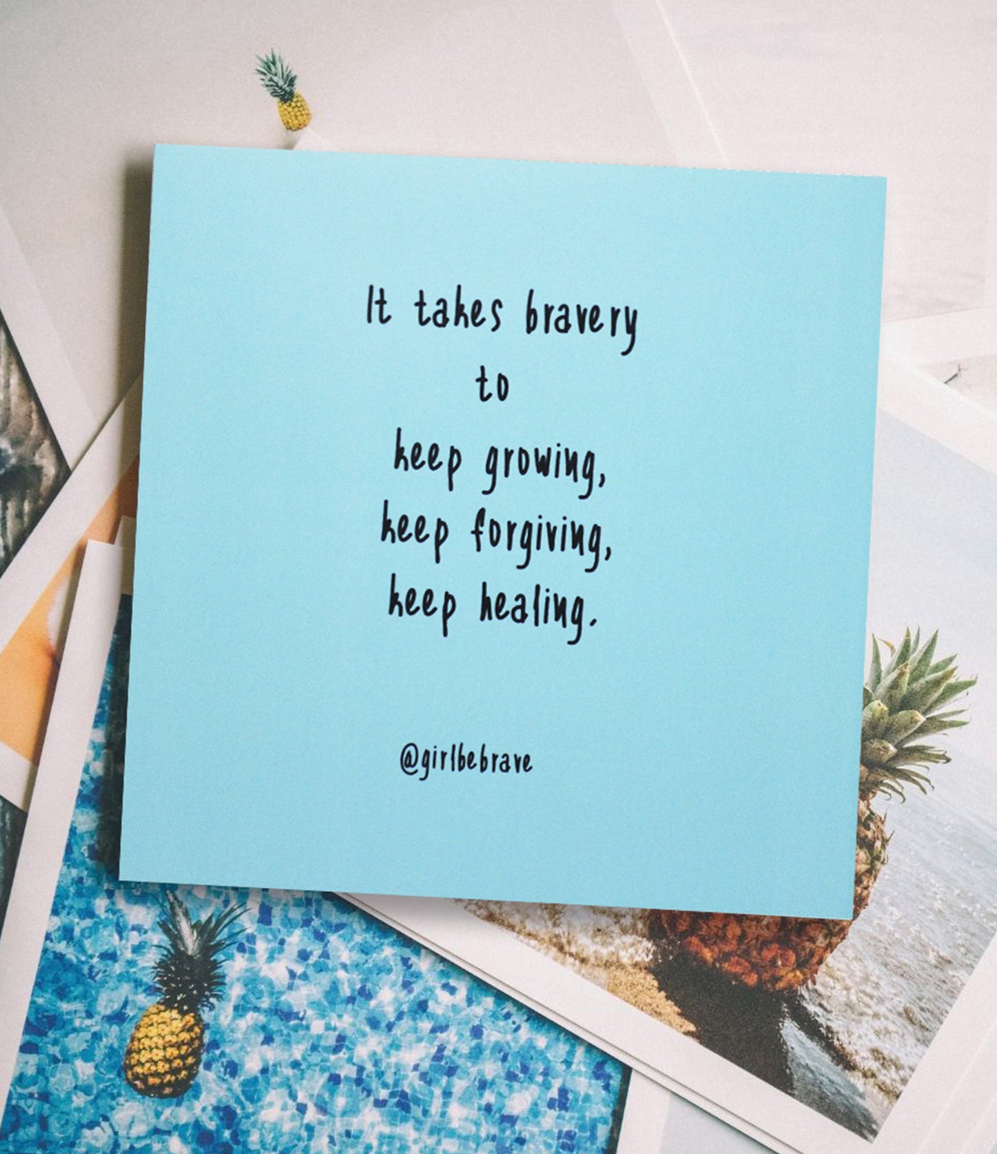 Girl Be Brave Quote Card