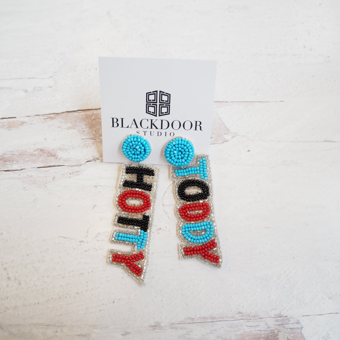 Beaded Hotty Toddy Earrings~SALE