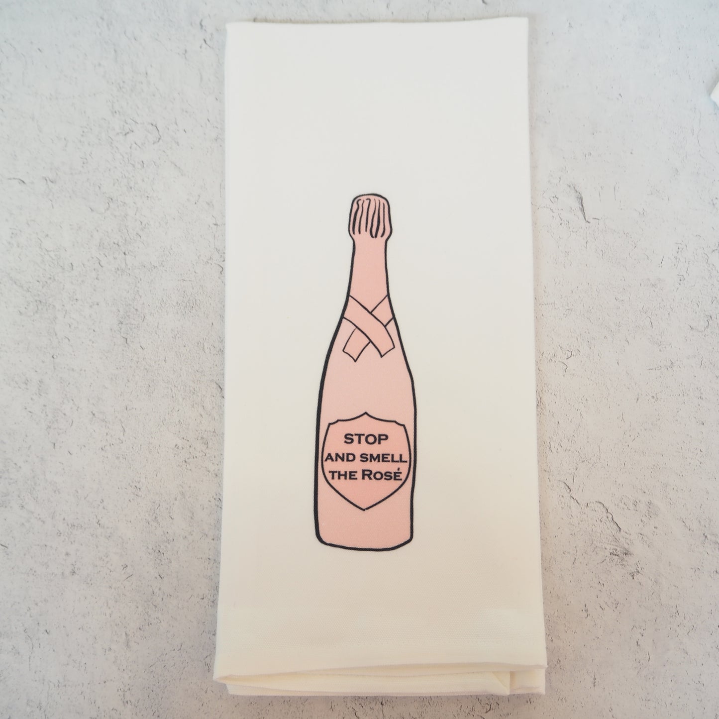 Stop and Smell the Rose Kitchen Towel