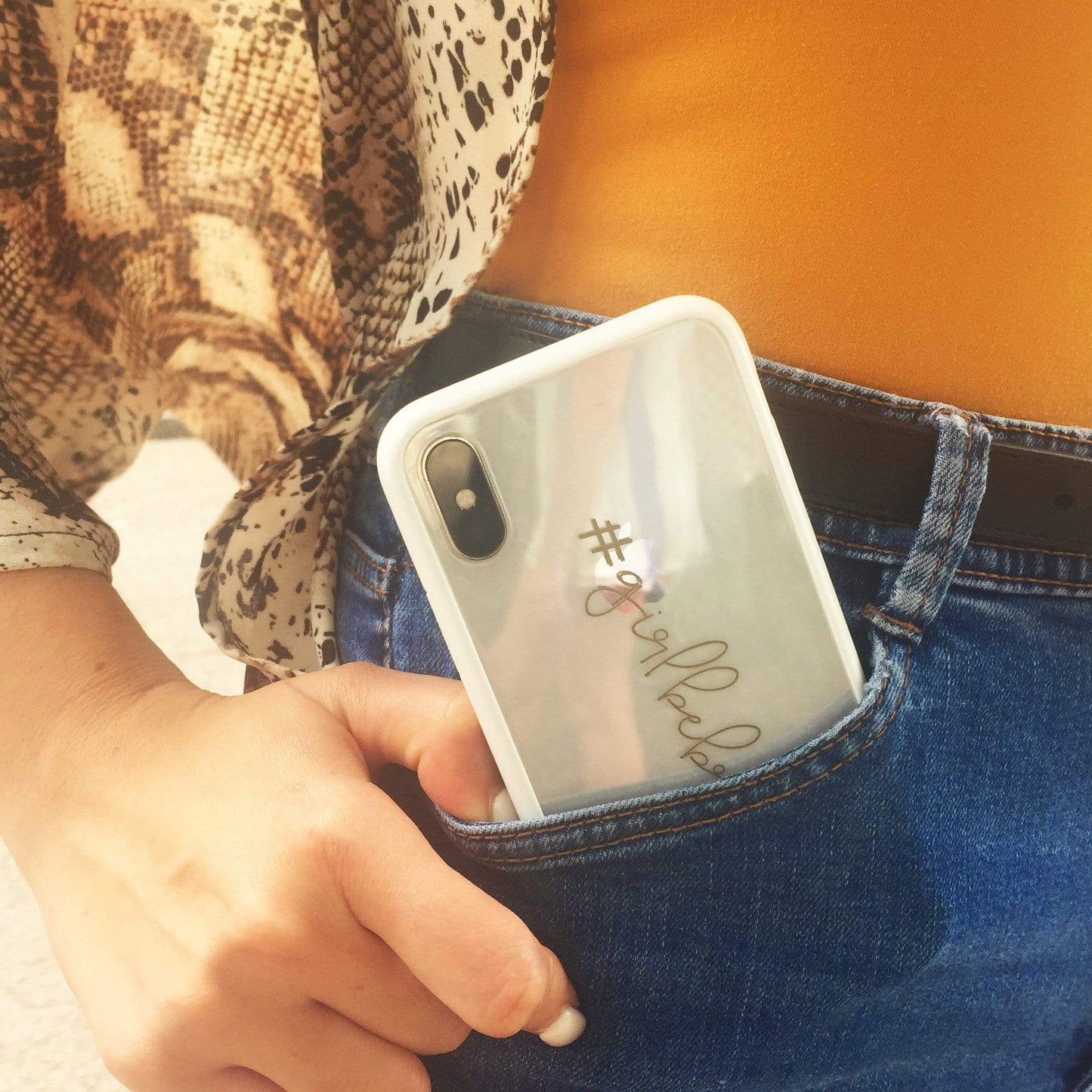 Girl Be Brave IPhone 10 clear phone cover