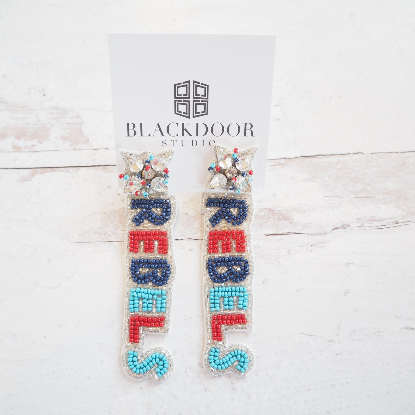 Beaded Hotty Toddy Earrings~SALE