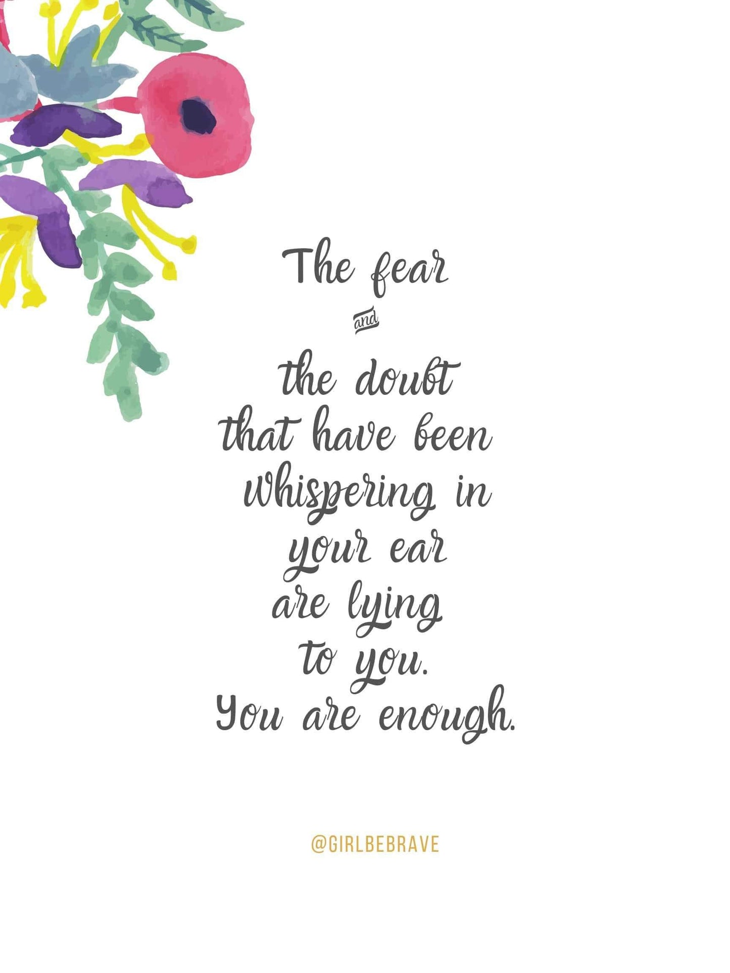 You Are Enough Poster