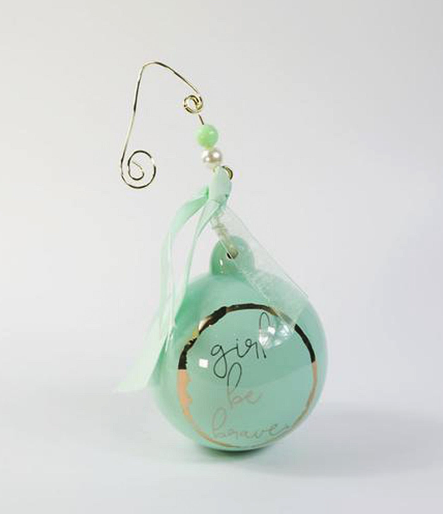 Girl Be Brave Christmas Ornament
