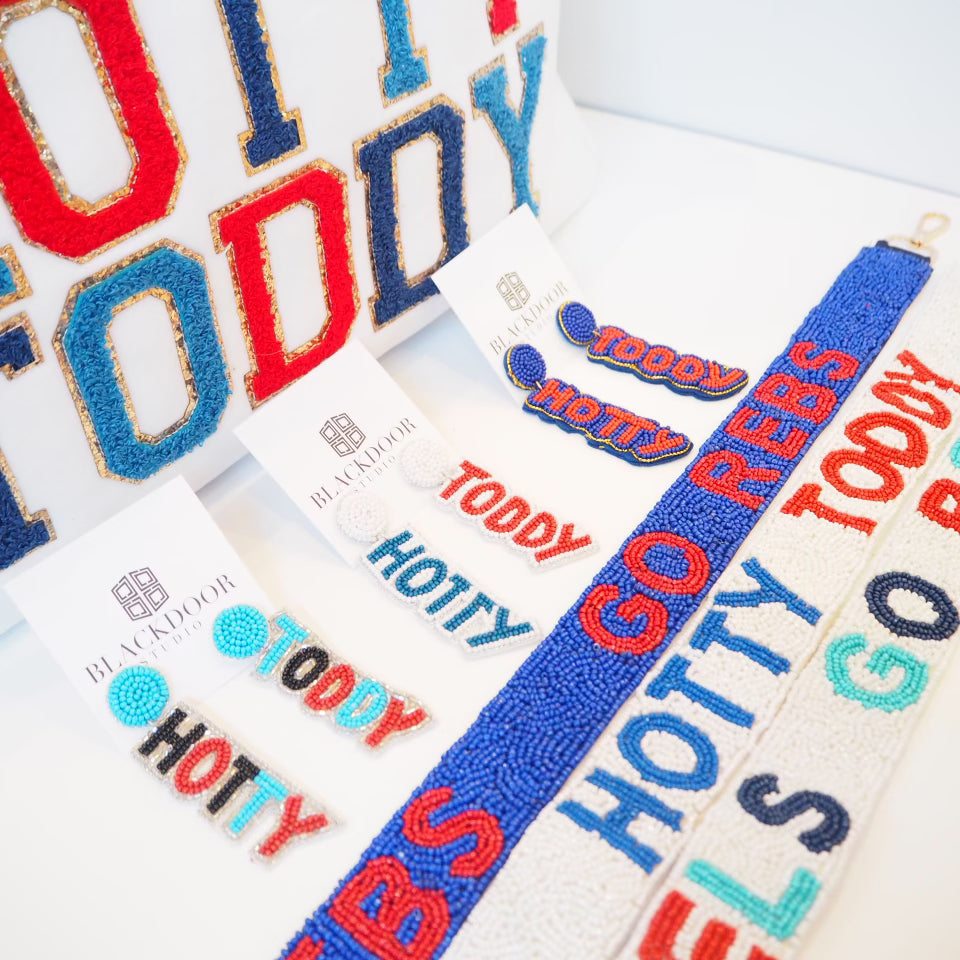 Beaded Hotty Toddy Earrings~SALE