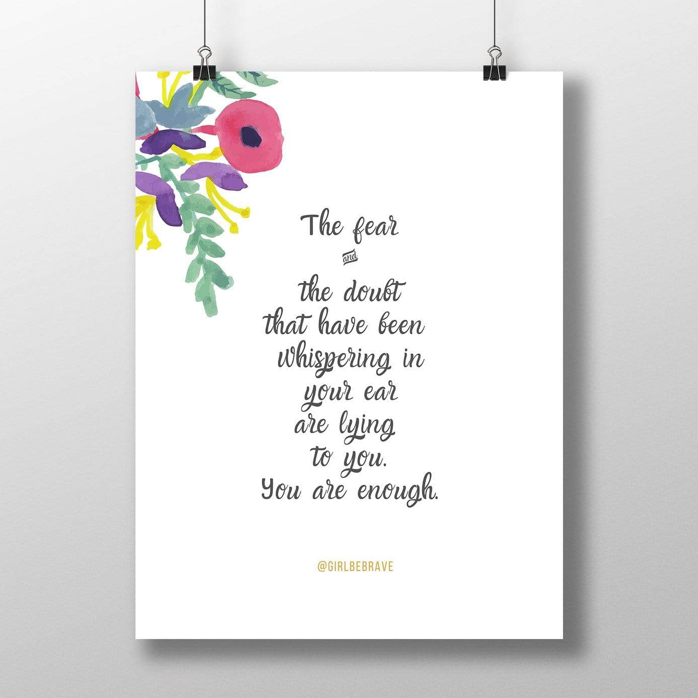 You Are Enough Poster