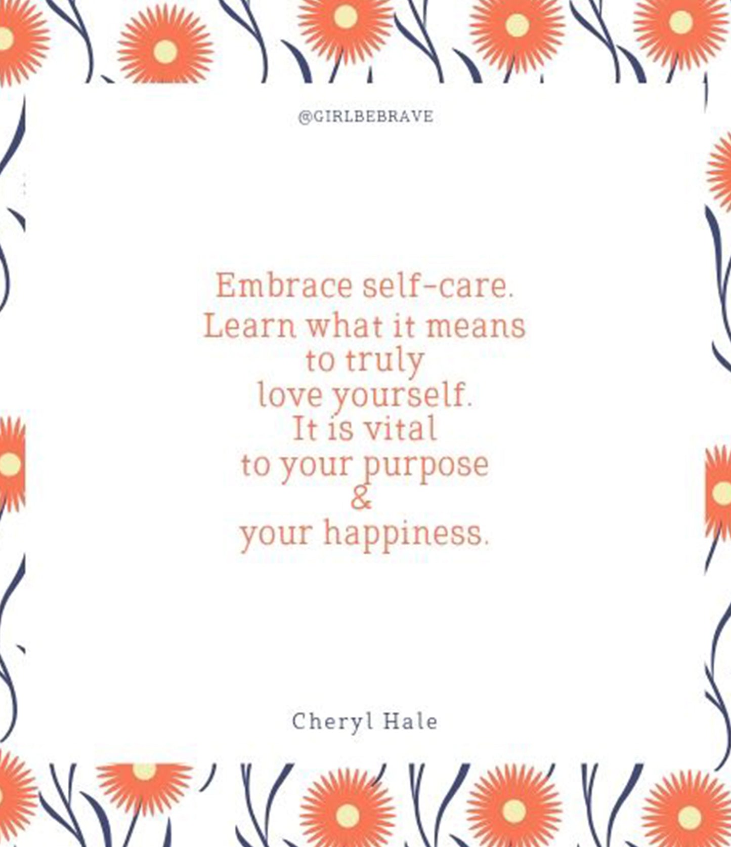 Girl Be Brave Quote Card with Envelope #10