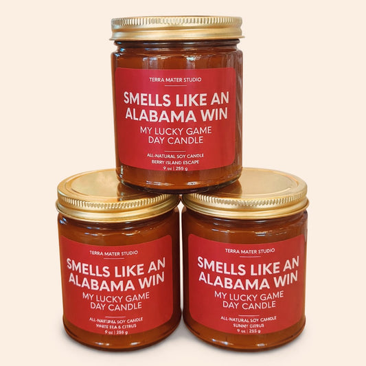 "Smells Like An Alabama Win" Soy Candle