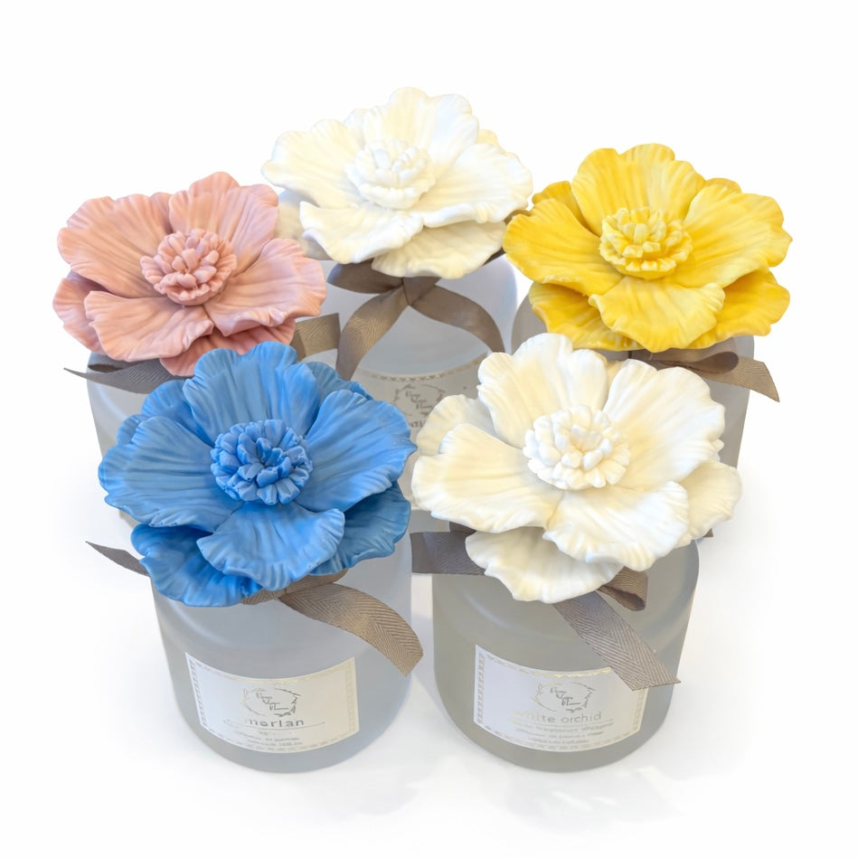 Pretty Valley Home Ceramic Gypsum Flower Diffuser