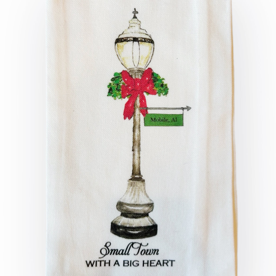 Mobile Alabama Christmas Kitchen Towel